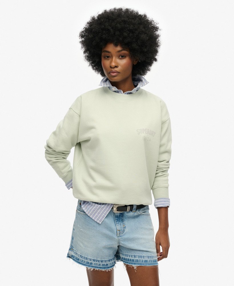 Sweat ras du cou ample Sport Luxe, SUPERDRY