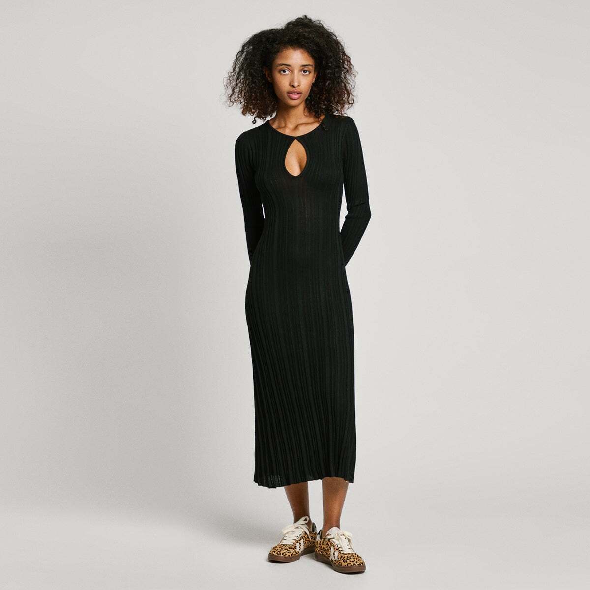 Robe Midi Avec Encolure Trouée, PEPE JEANS