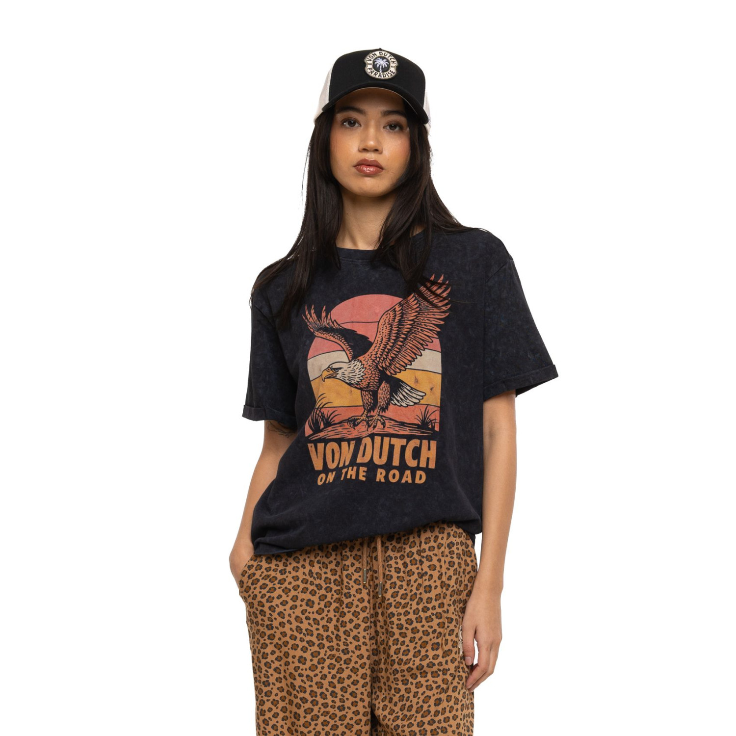 Tee shirt en coton Eagle, VON DUTCH