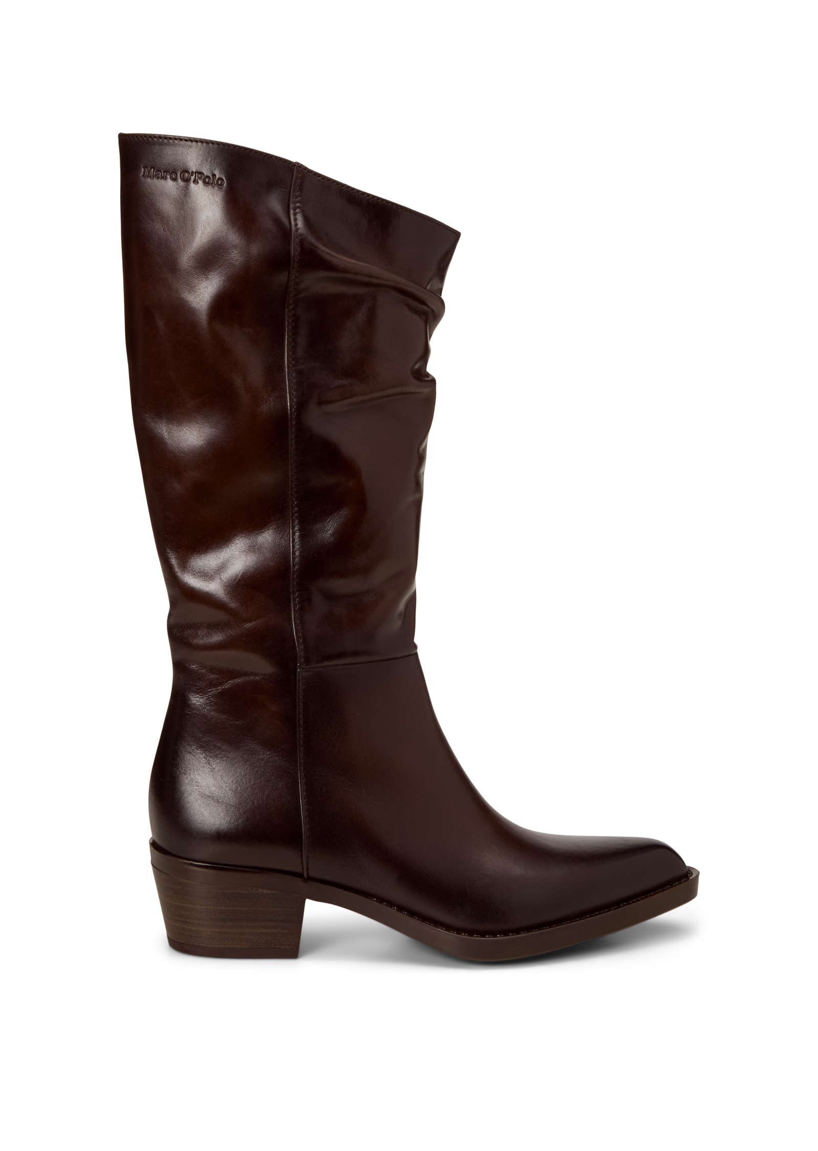 Bottes de style western, modèle Rodeo en cuir de veau de première qualité, MARC O'POLO