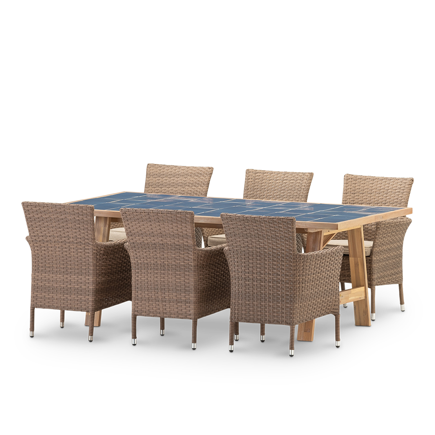 Salon de jardin, 6 chaises, BISBAL & BOLONIA, DEFORA HOME