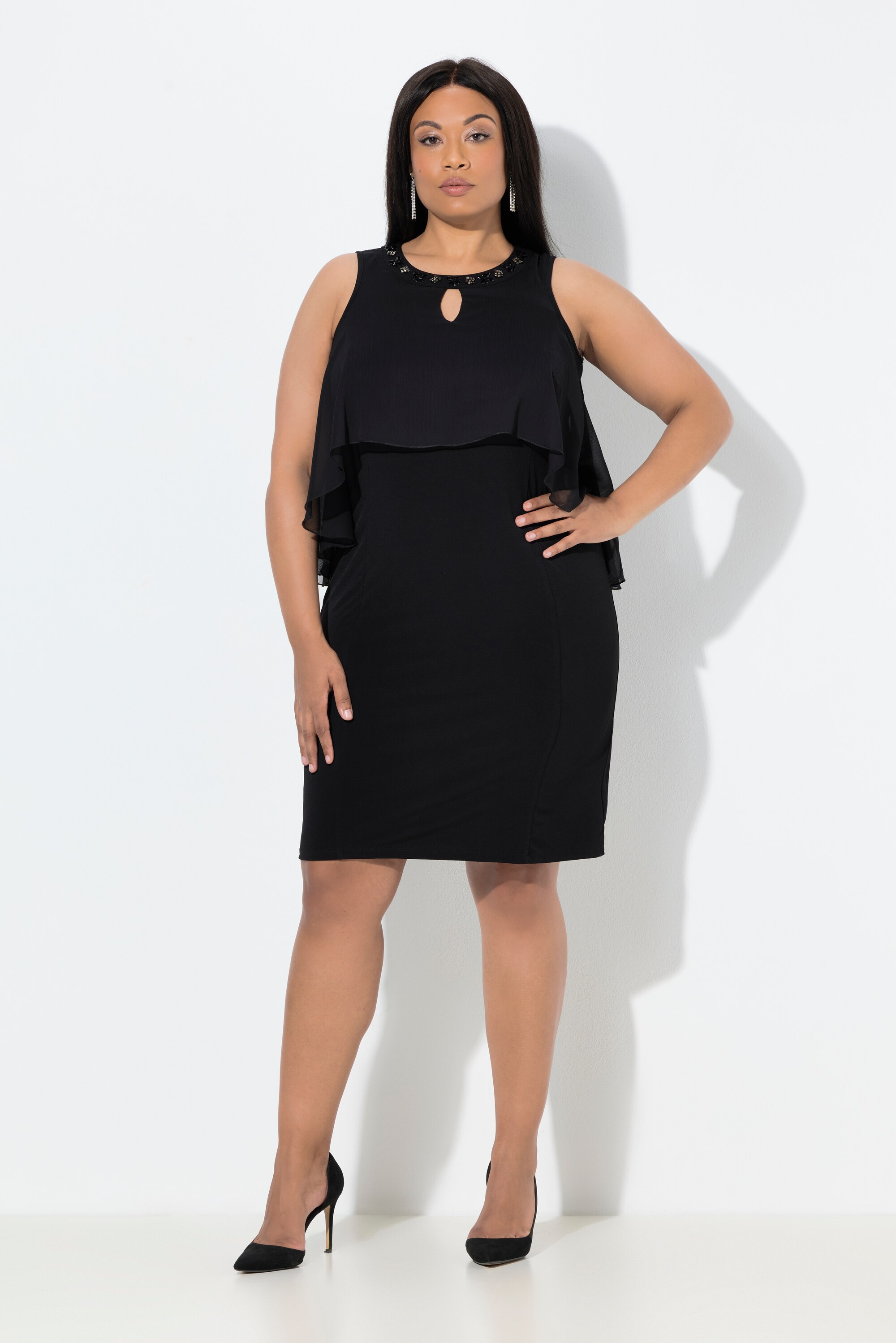 Robe en mousseline coupe Slim, ULLA POPKEN