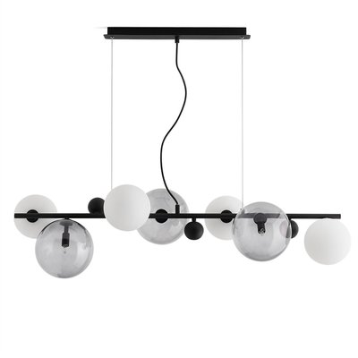 Bullesco Smoked Glass and Metal Ceiling Light AM.PM