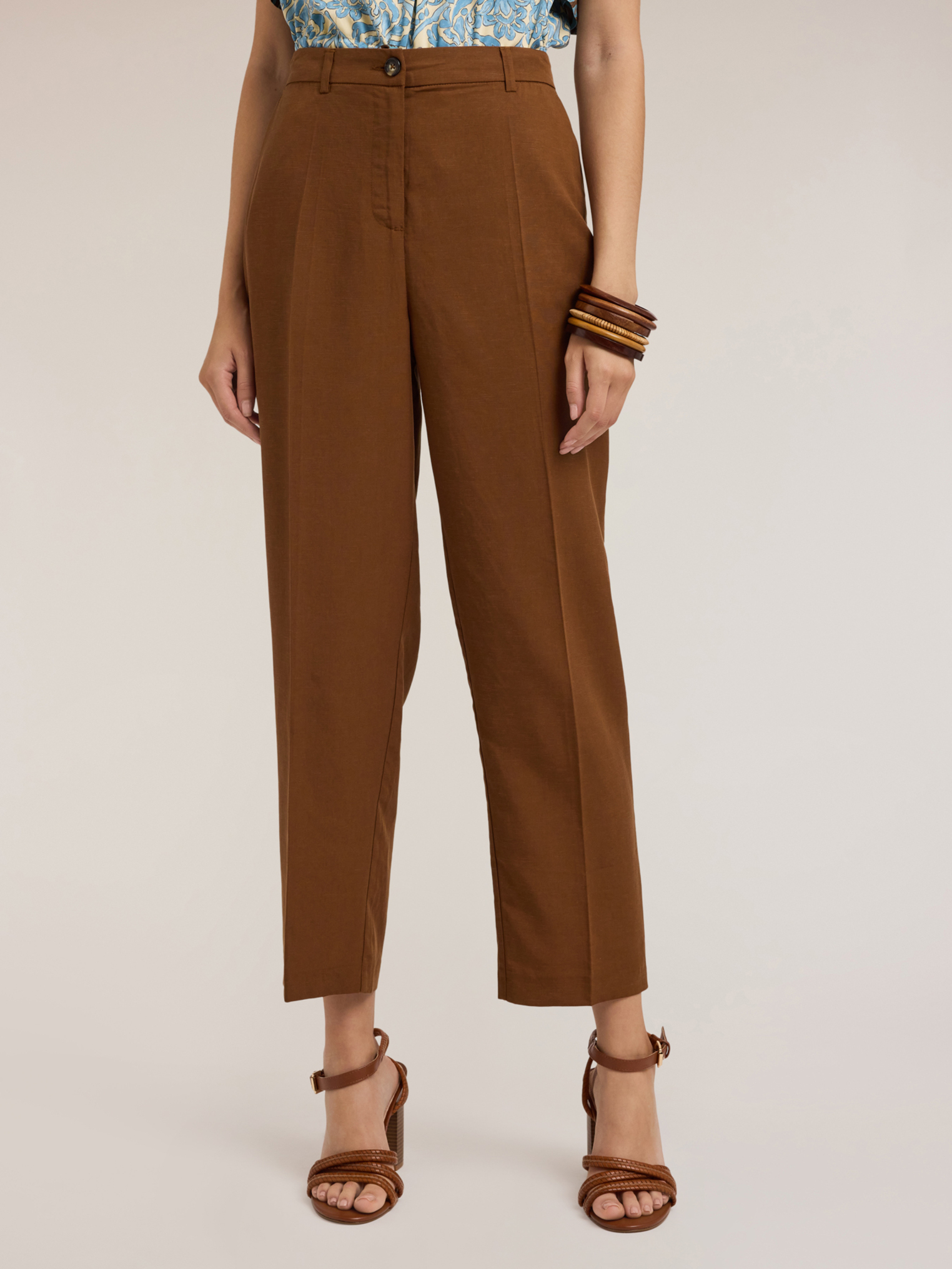 Pantalon regular en lyocell mélangé, MOTIVI