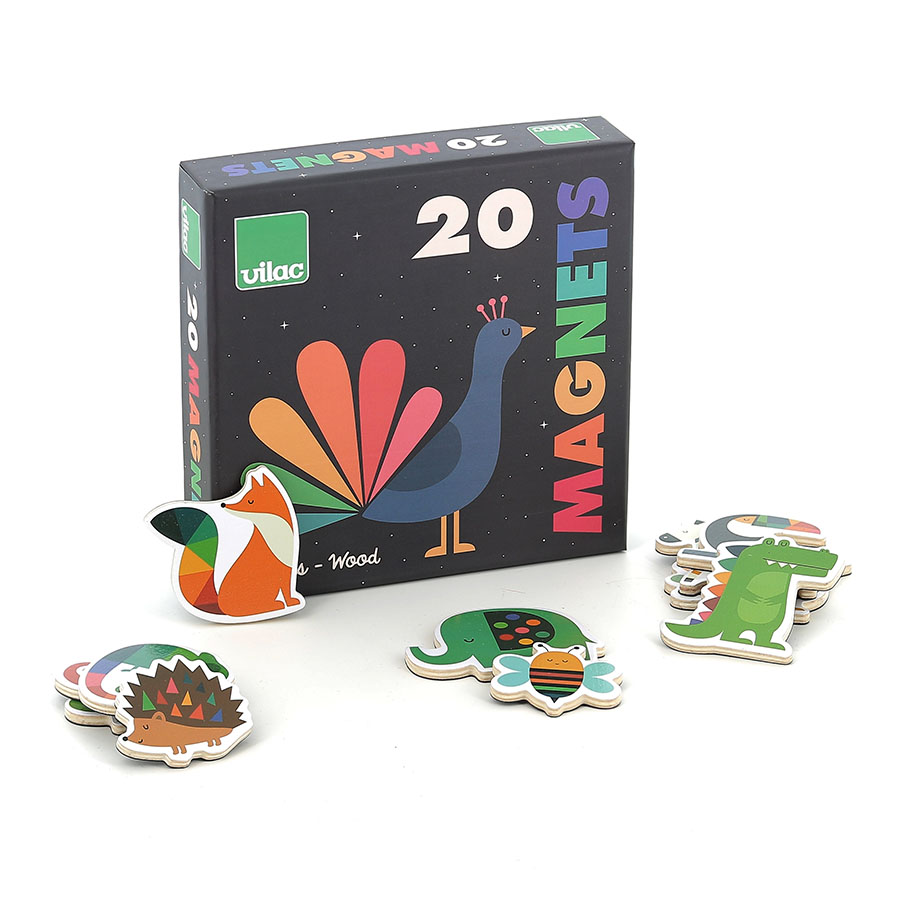 Set de 20 magnets animaux Andy Westface, VILAC