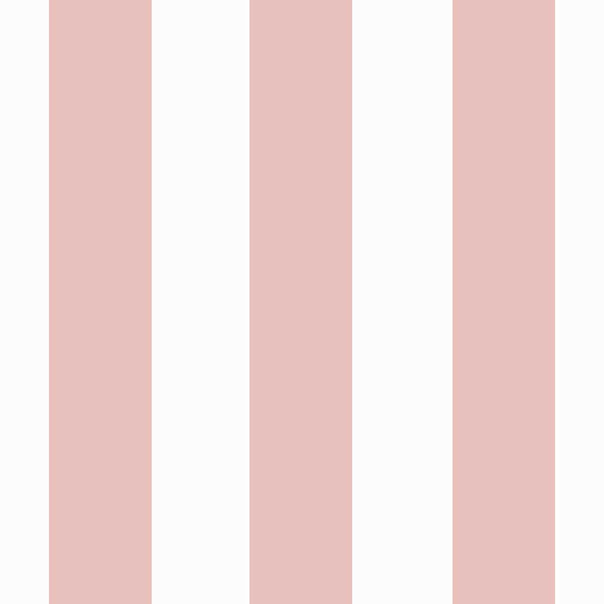 Papier peint rayures larges terracotta gris clair, HEXOA
