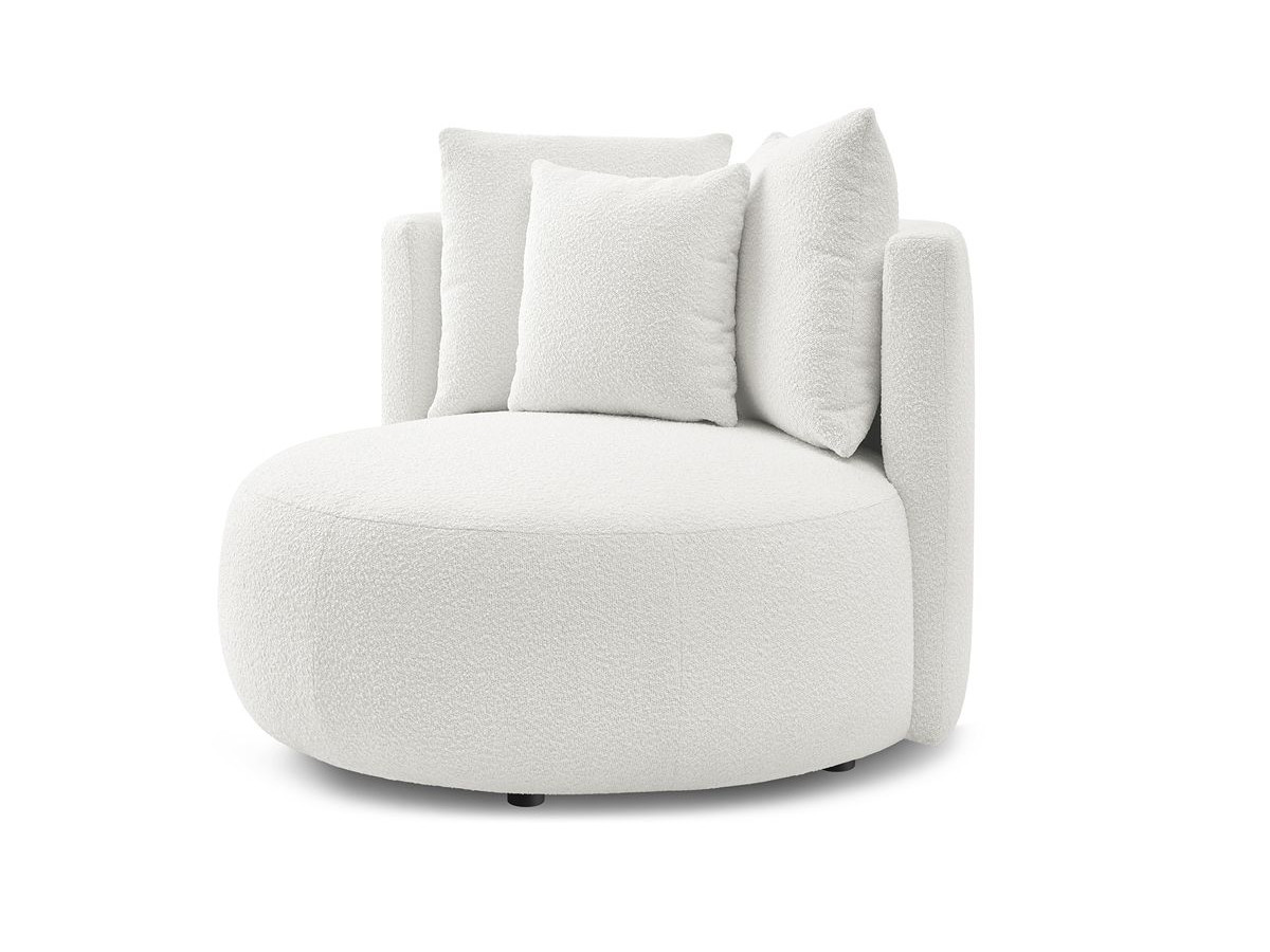 Fauteuil tissu bouclette, CESAR, BOBOCHIC