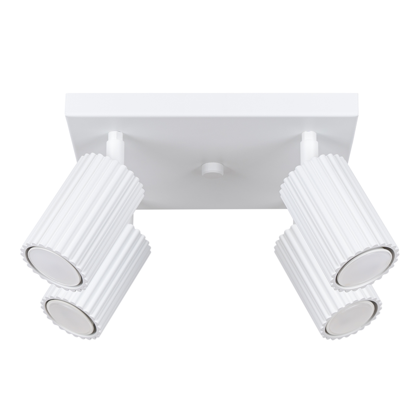 Plafonnier Aluminium Blanc GU10 4 Karbon, EDEN