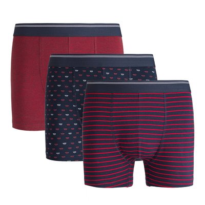 3er-Pack Shortys, Stretch mit Bio-Baumwolle LA REDOUTE COLLECTIONS