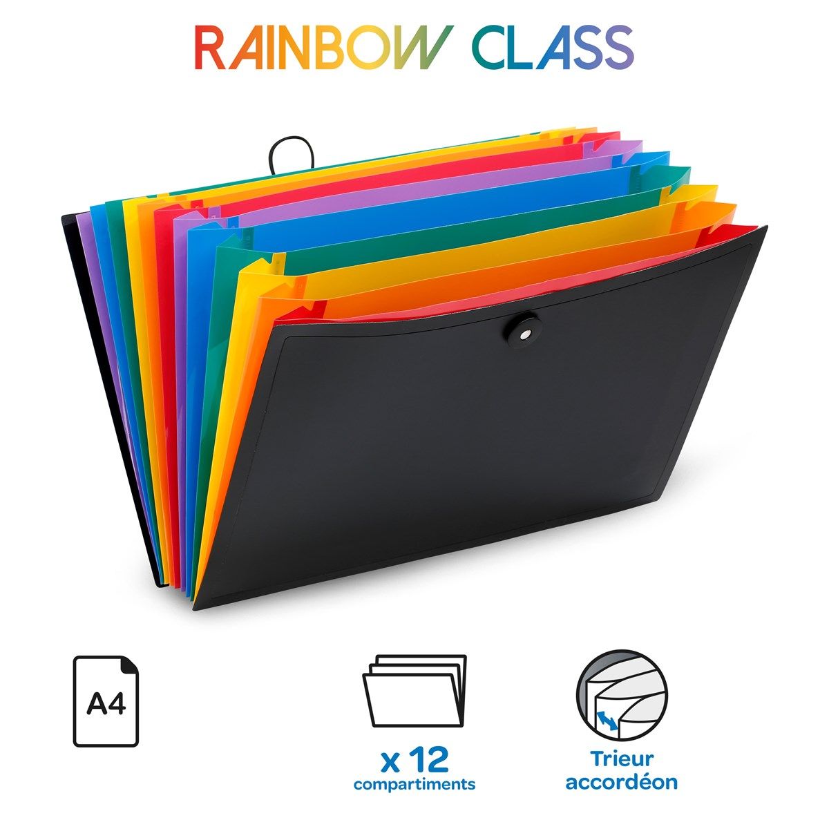 Viquel Rainbow Class Trieur 8 Positions, noir 