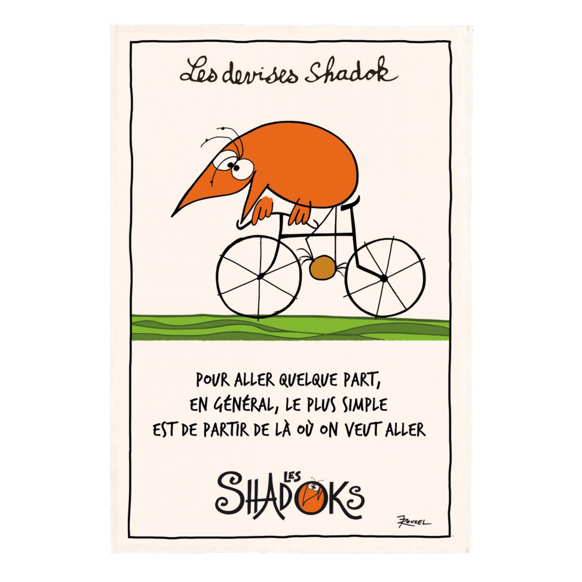 Torchon Shadok À vélo, WINKLER