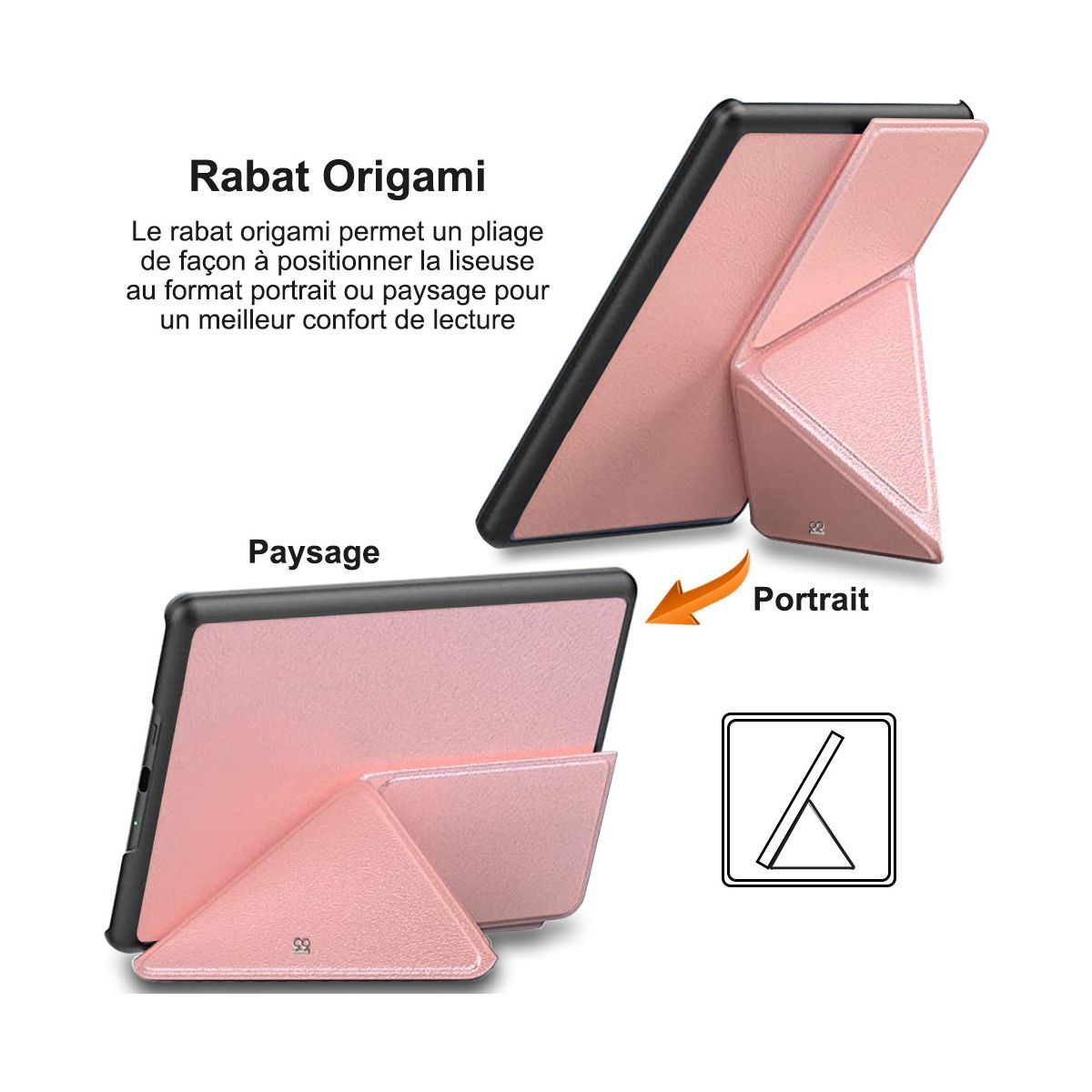 Etui IBROZ Origami Kindle Paperwhite 2021 Noir