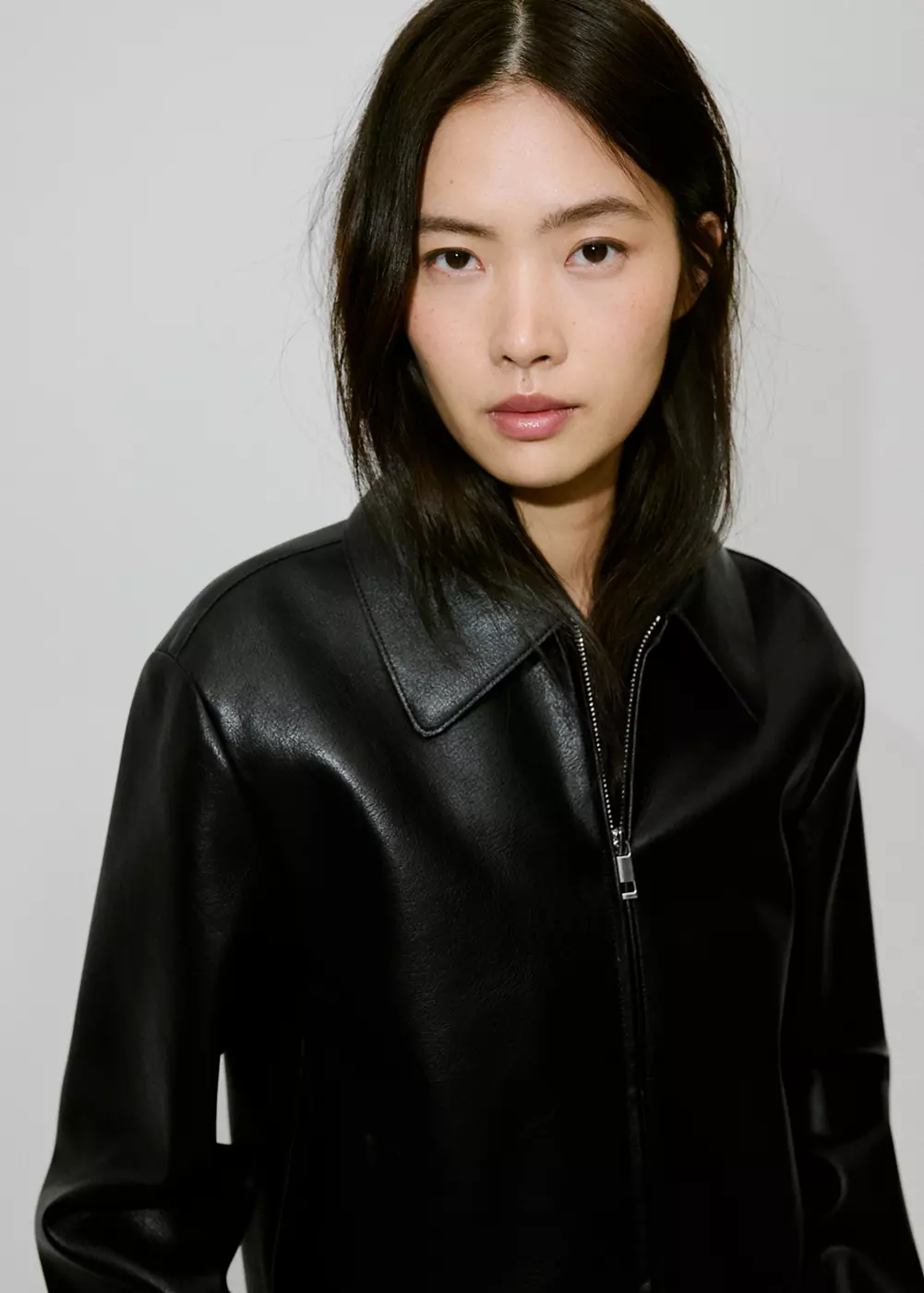 Veste effet cuir fermeture zip, MANGO