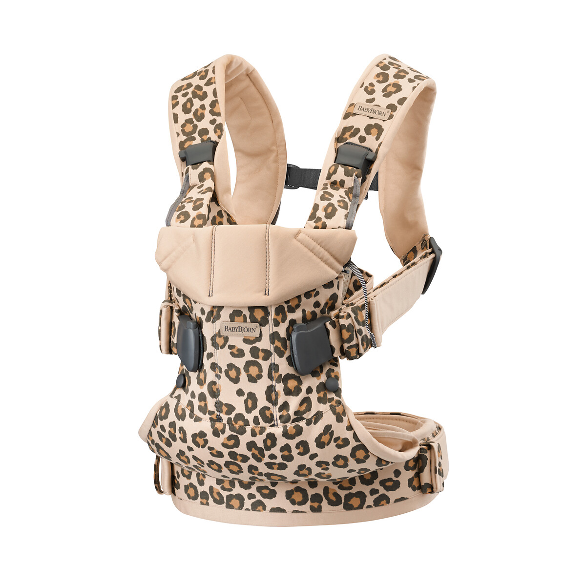 Porte Bebe One Cotton Beige Leopard Babybjorn La Redoute