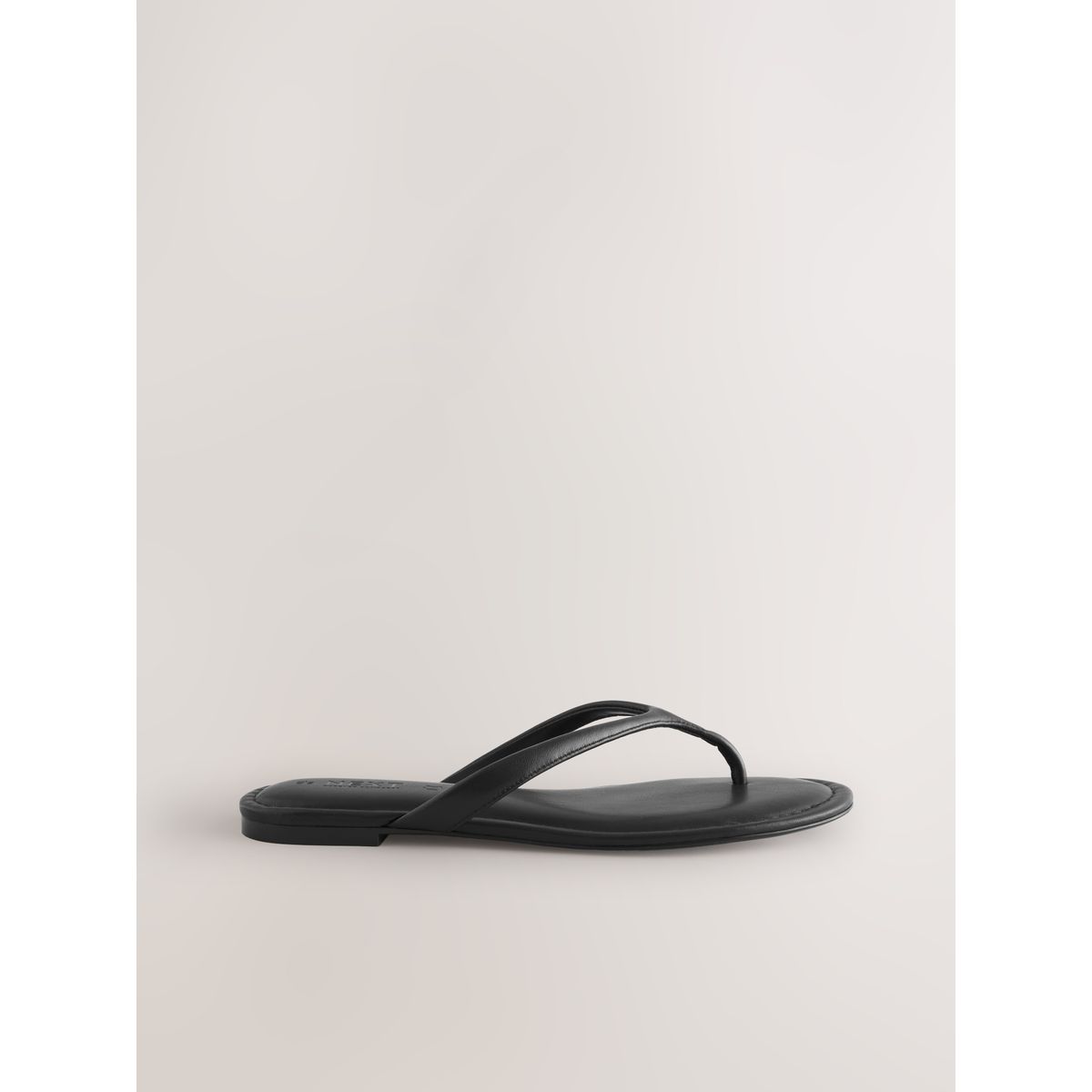 Tongs en cuir à bout rond forever comfort®, NEXT