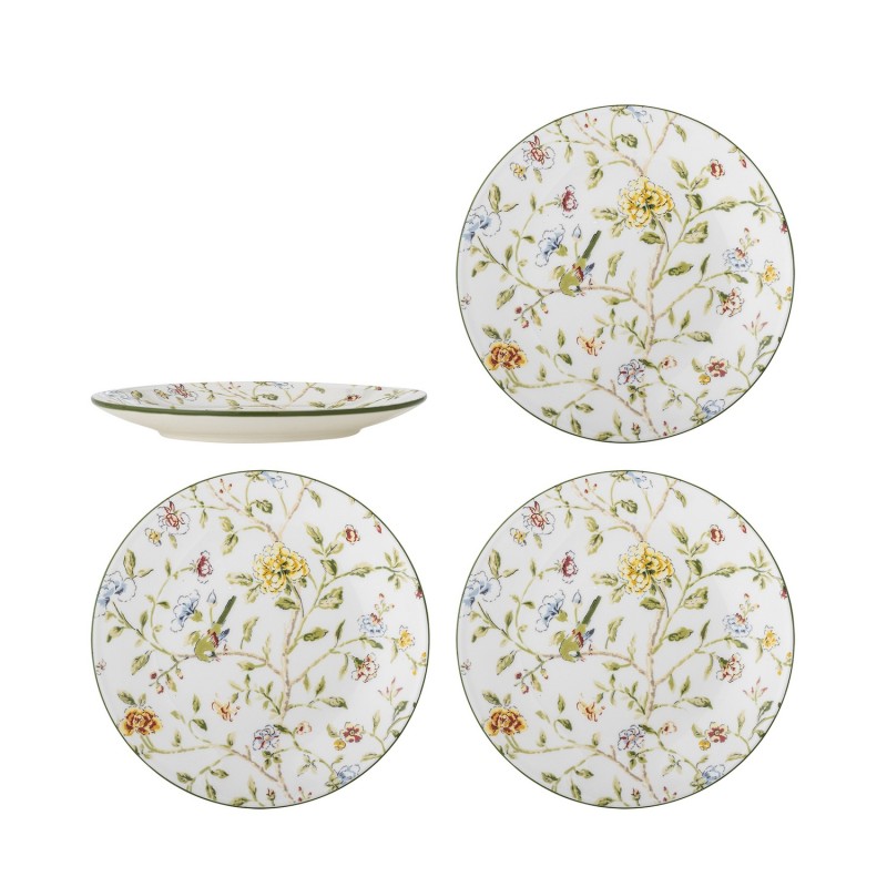 Assiette motif floral Bloomie set de 4, BLOOMINGVILLE