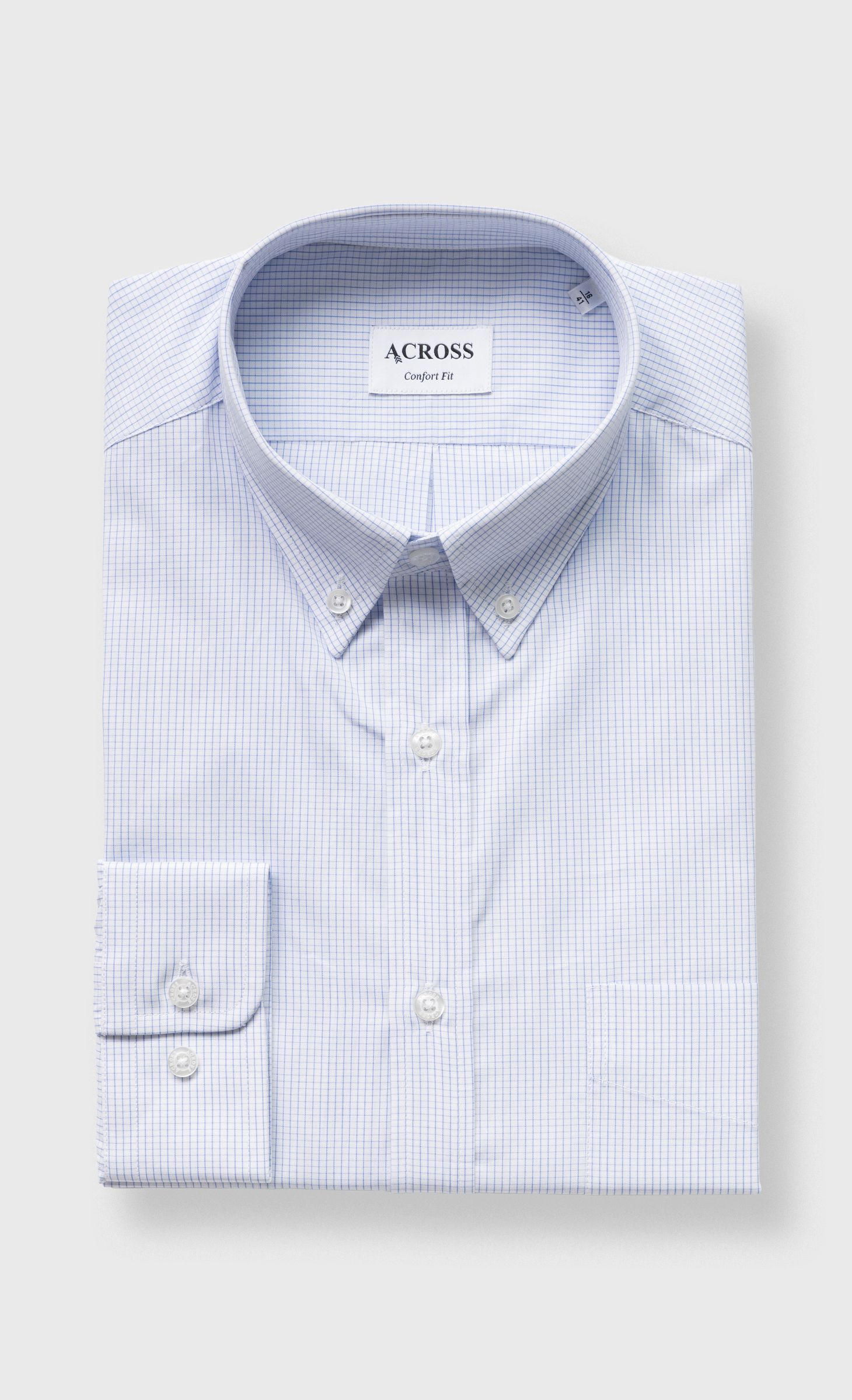 Chemise Confort fit à carreaux ville, ACROSS