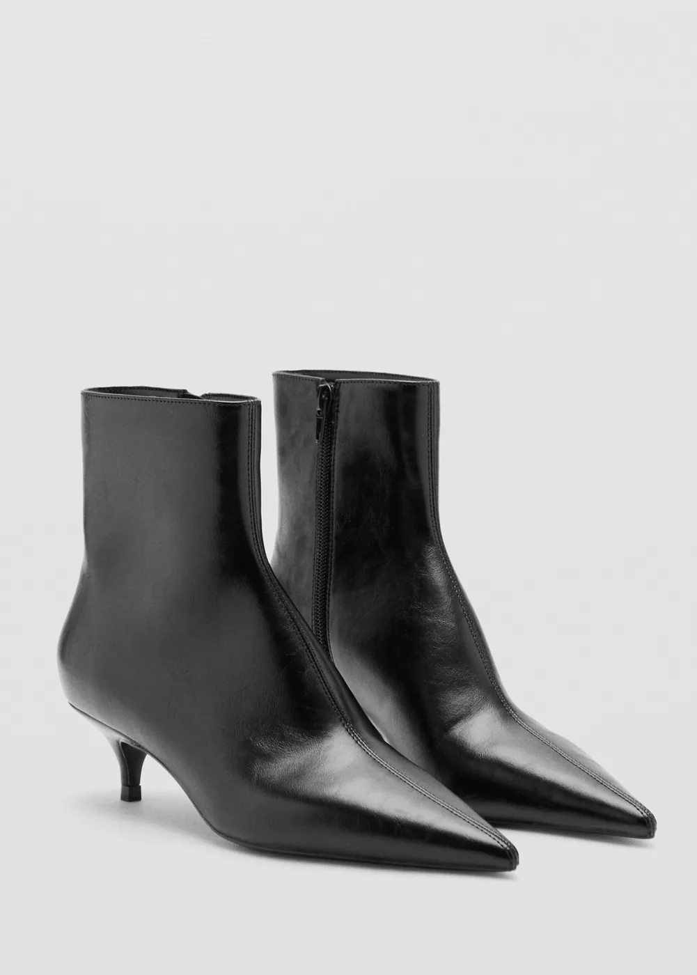Bottines kitten heel pointues, MANGO