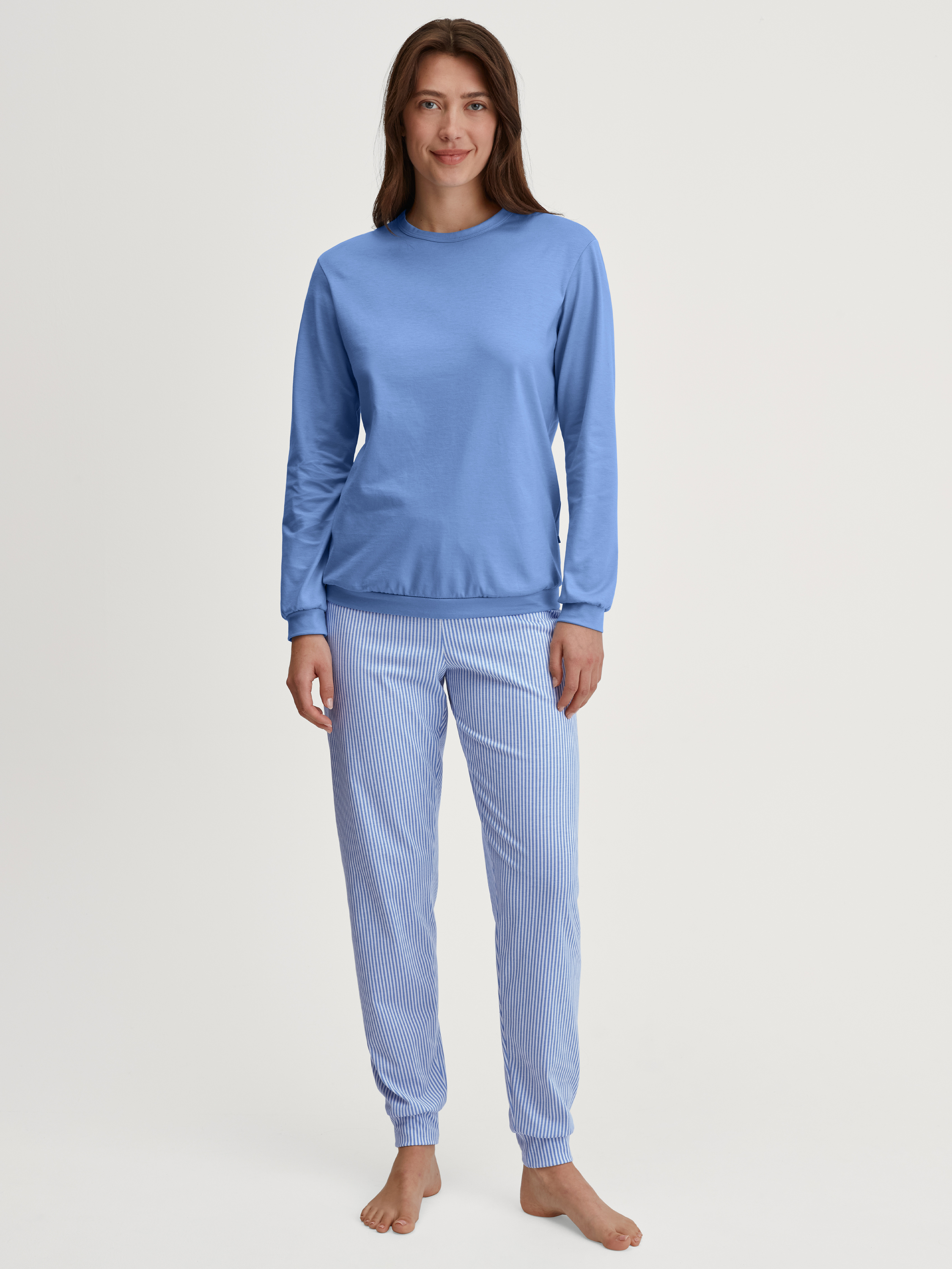 Pyjama avec bords-côtes manches longues Coton COTTON SPECIAL, CALIDA