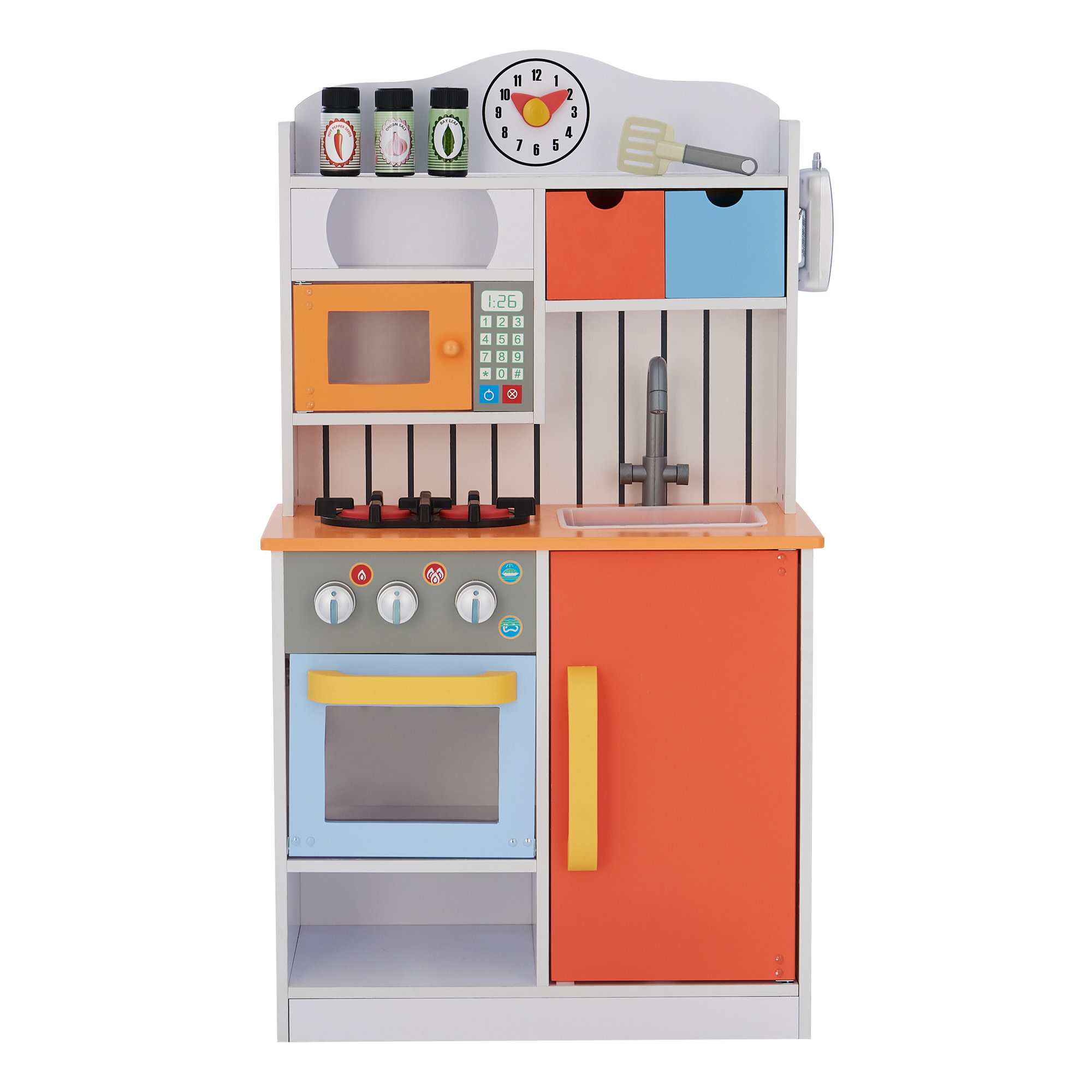 Jeu Cuisine Enfant Bois Burlywood LITTLE CHEF, TEAMSON KIDS