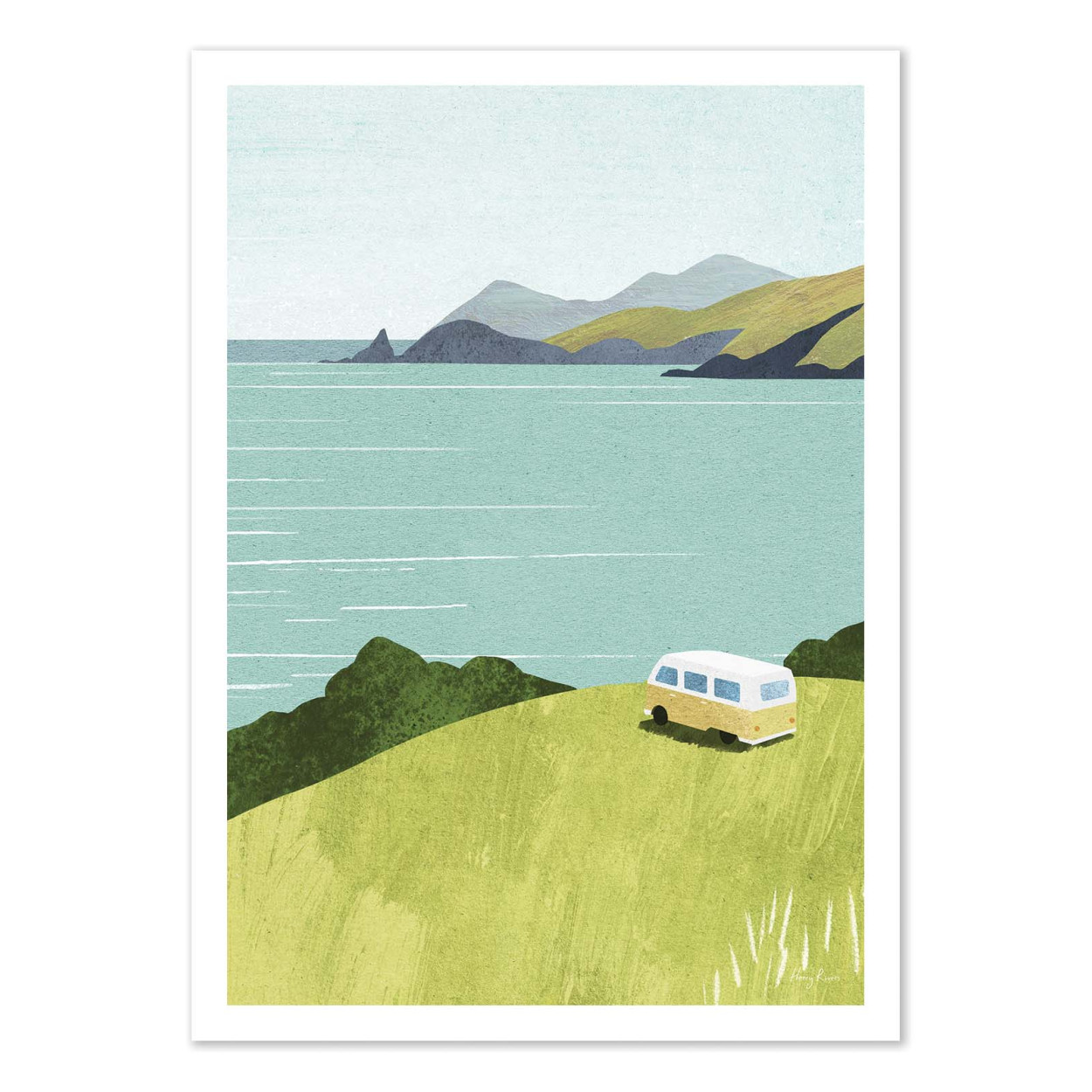 Affiche d'art - Van Life - Henry Rivers, WALL EDITIONS