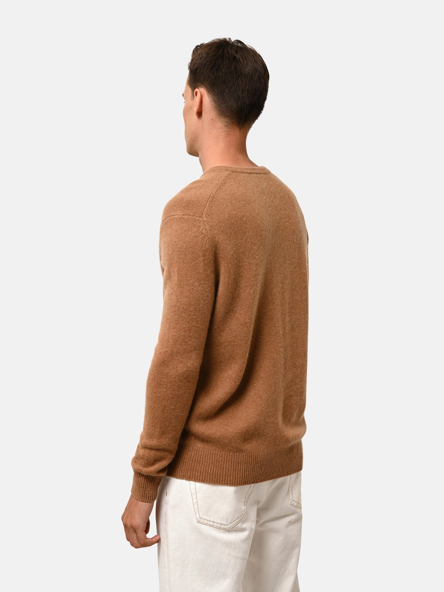Pull Col V 4 Fils Noisette Nathan, JUST CASHMERE