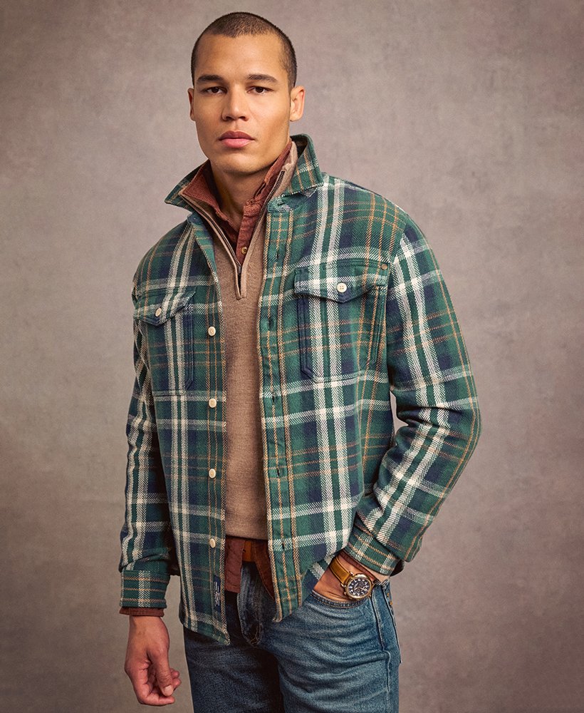 The Merchant Store - Chemise épaisse à carreaux, SUPERDRY