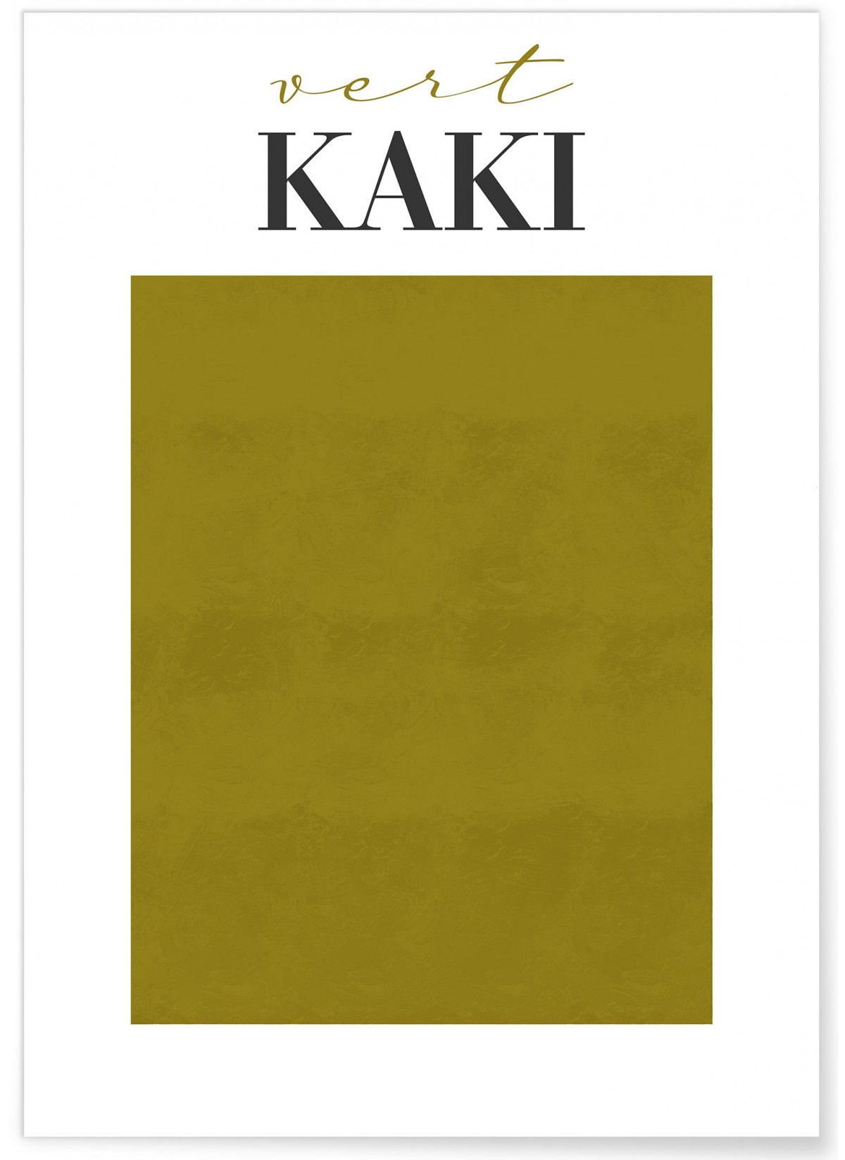 Affiche Vert Kaki, L'AFFICHERIE