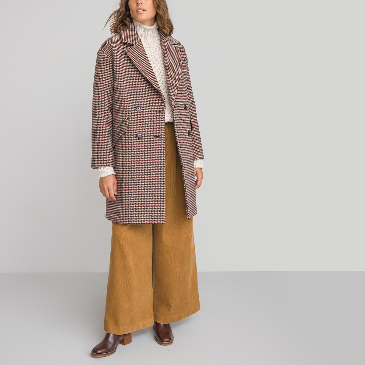 Ochre bright deals check coat