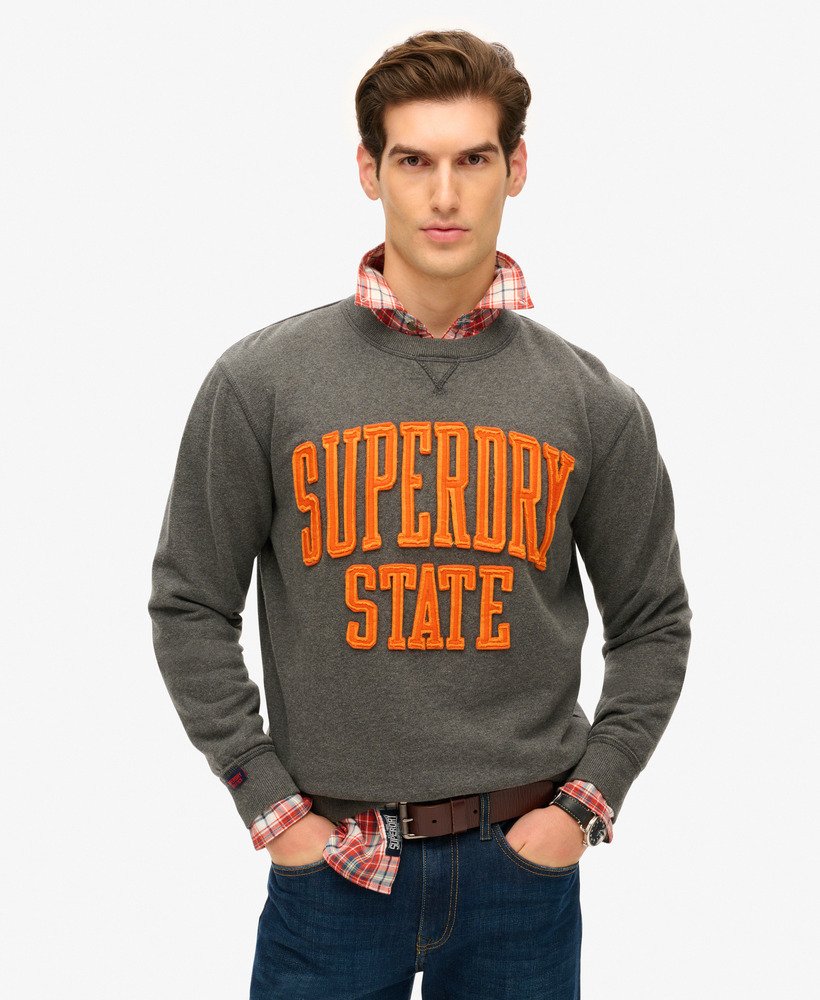 Sweatshirt Col Rond Vintage Athletic, SUPERDRY