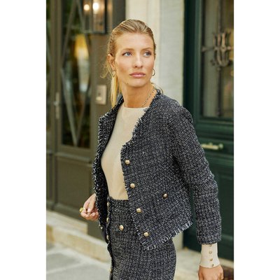 Tweed-Blazer mit rundem Ausschnitt NEA LA PETITE ETOILE