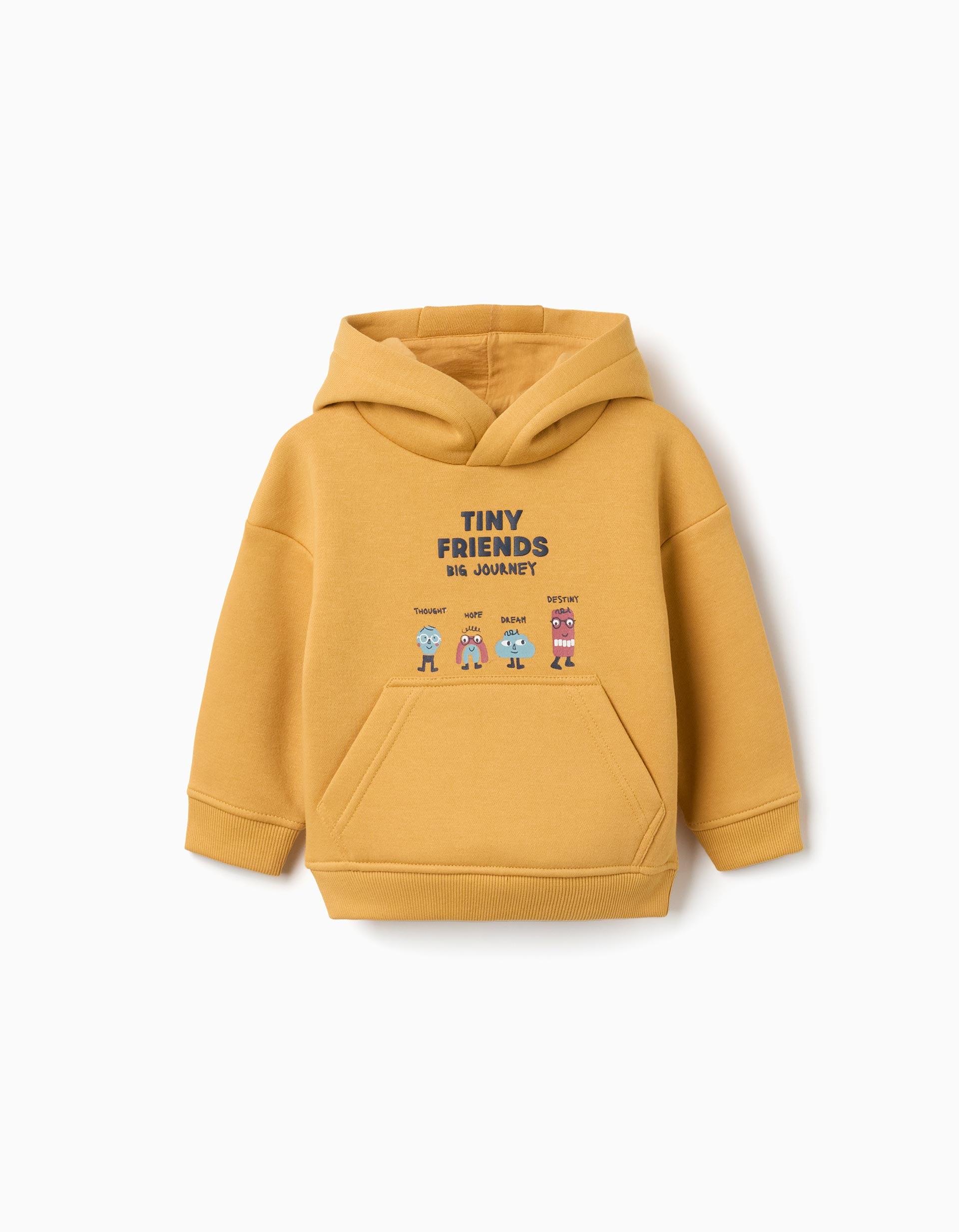 Sweat en coton peigné avec capuche et imprimé Tiny Friends, ZIPPY