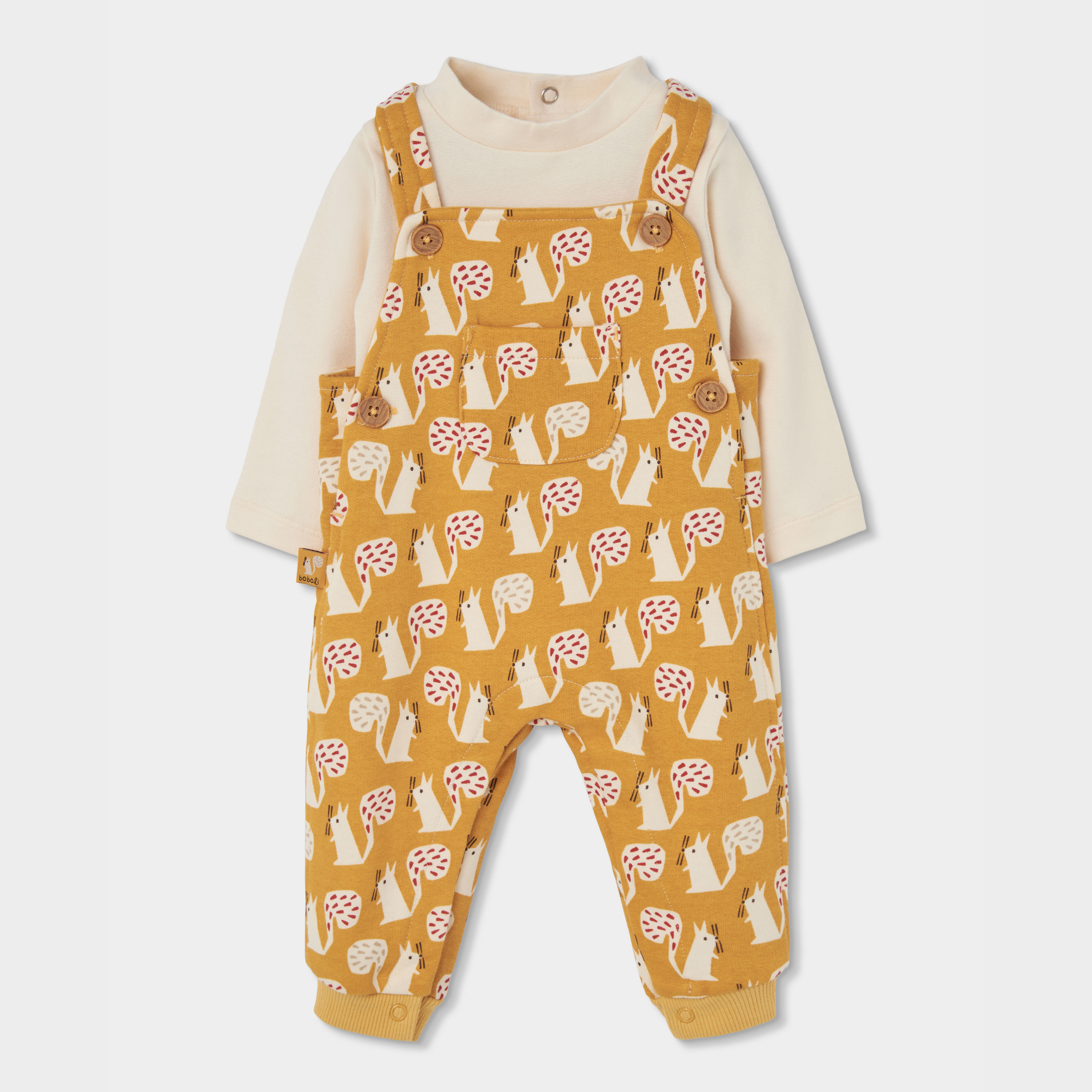 Ensemble bébé garçon maille imprimé écureuils, BOBOLI