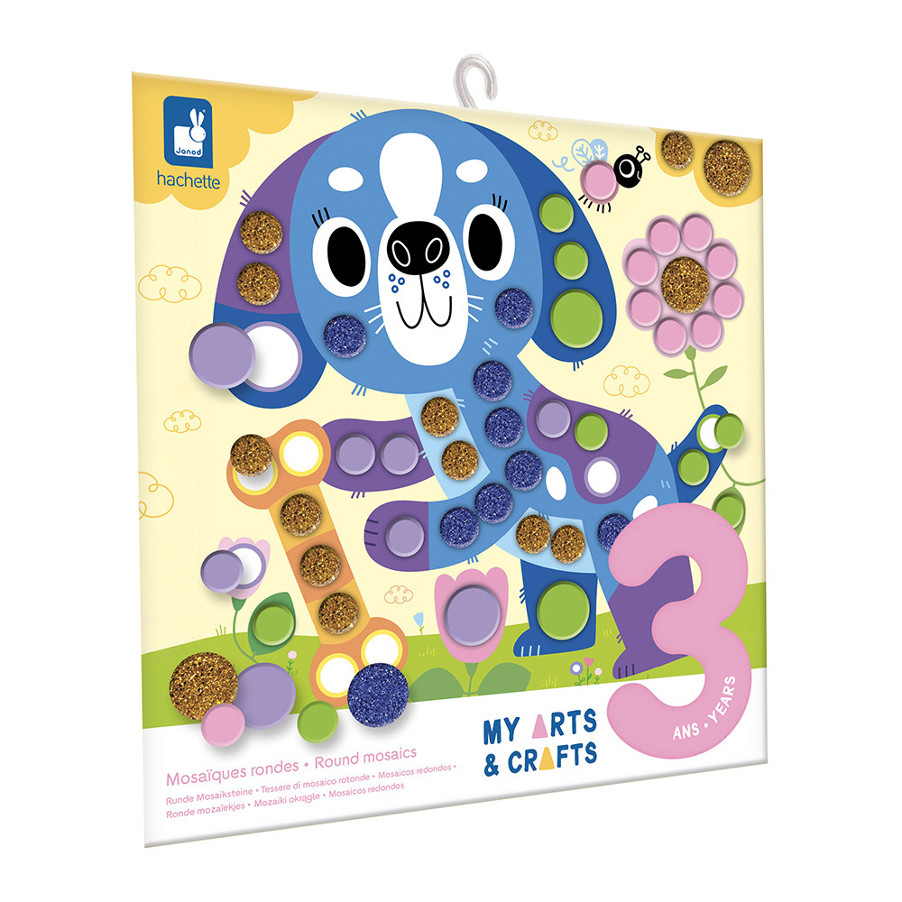 My Arts & Crafts - 3 Ans Gommettes Géométriques - 4 Tableaux - Kit Loisir Créatif Enfant