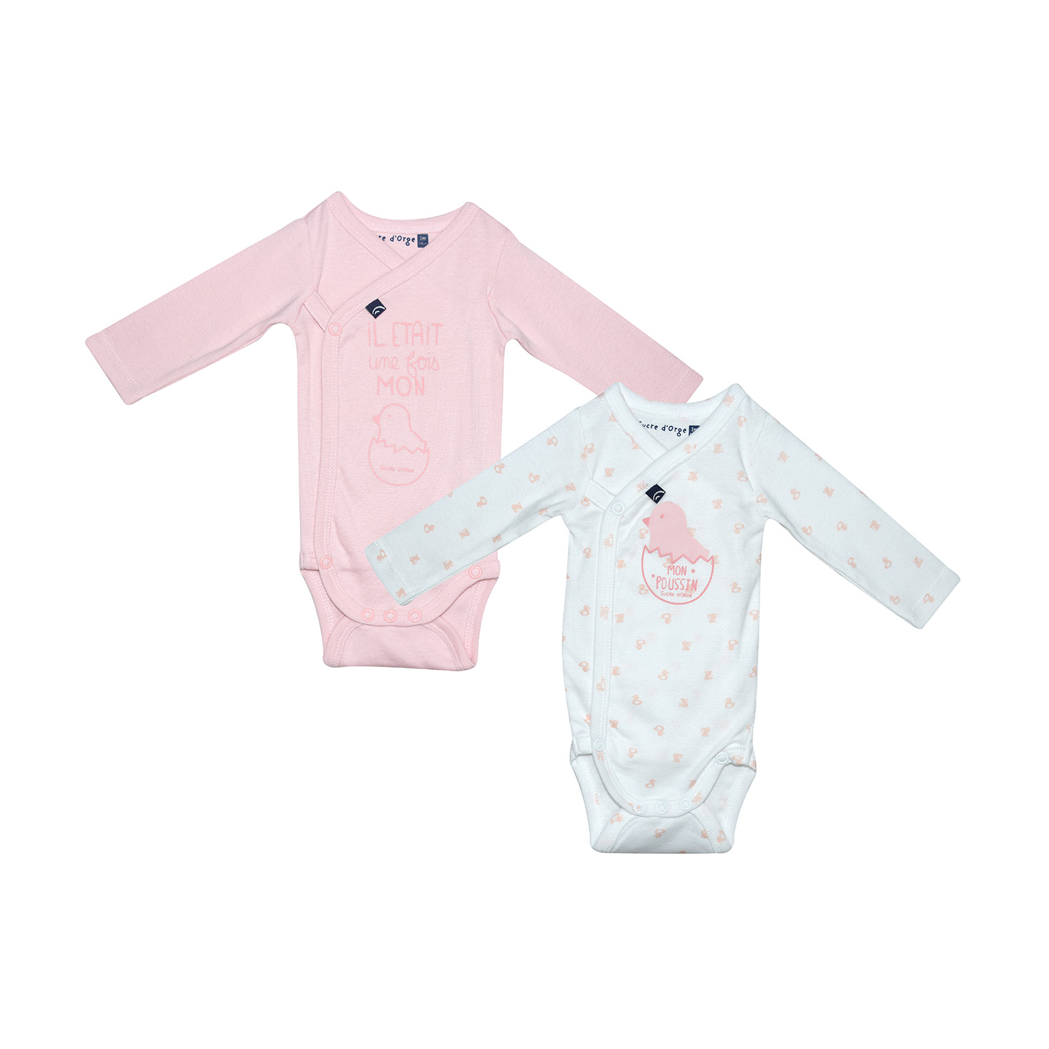 Lot de 2 bodies pauliana ouverture devant, SUCRE D'ORGE