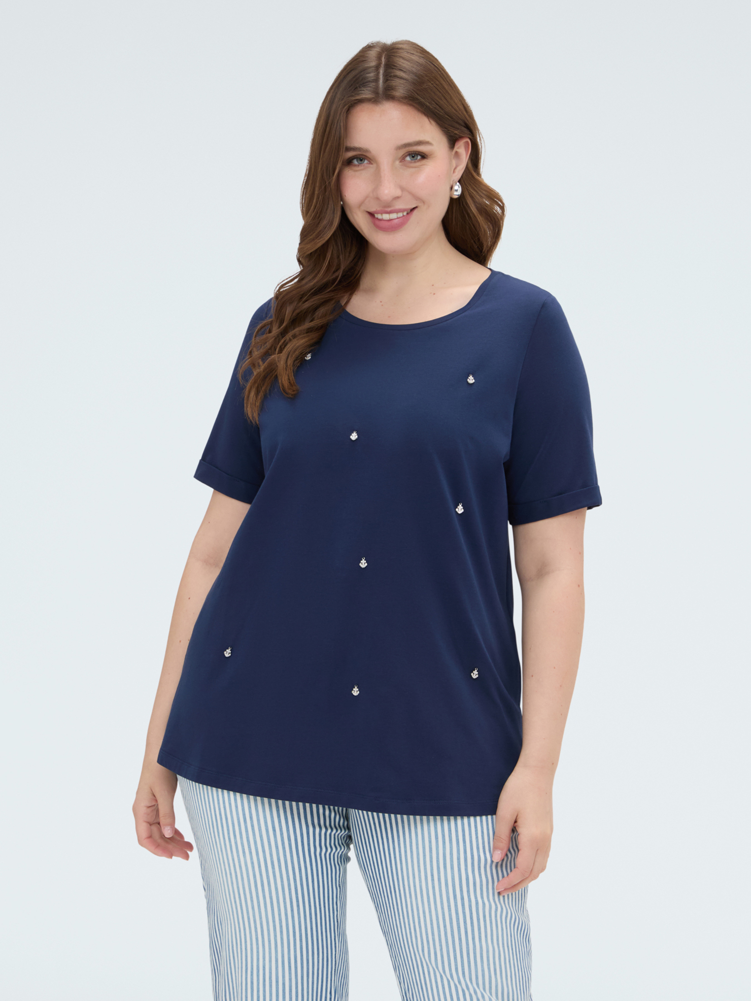 T-shirt avec breloques, FIORELLA RUBINO