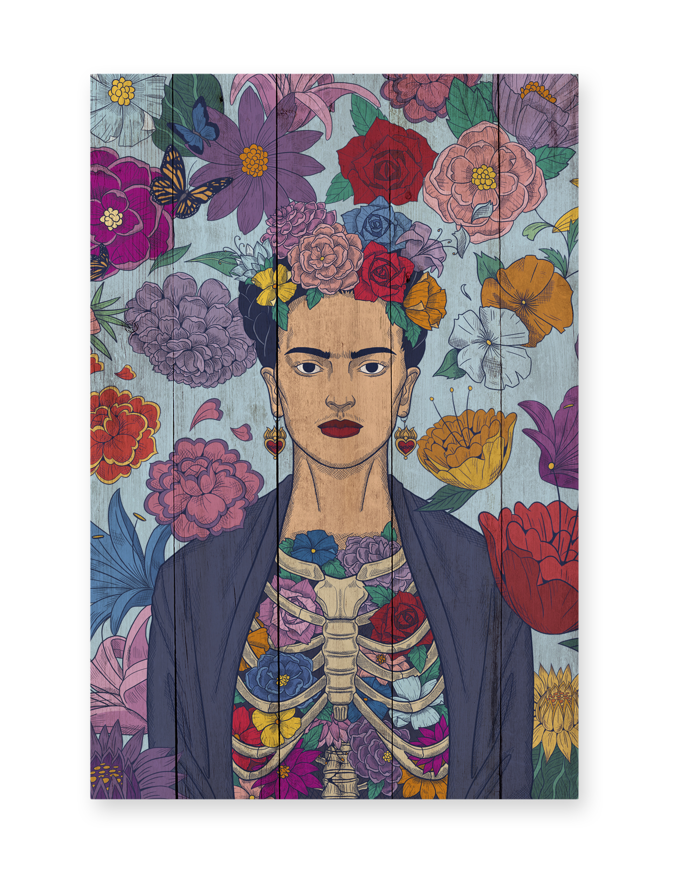 Panneau décoratif en bois FRIDA KAHLO, REALLY NICE THINGS