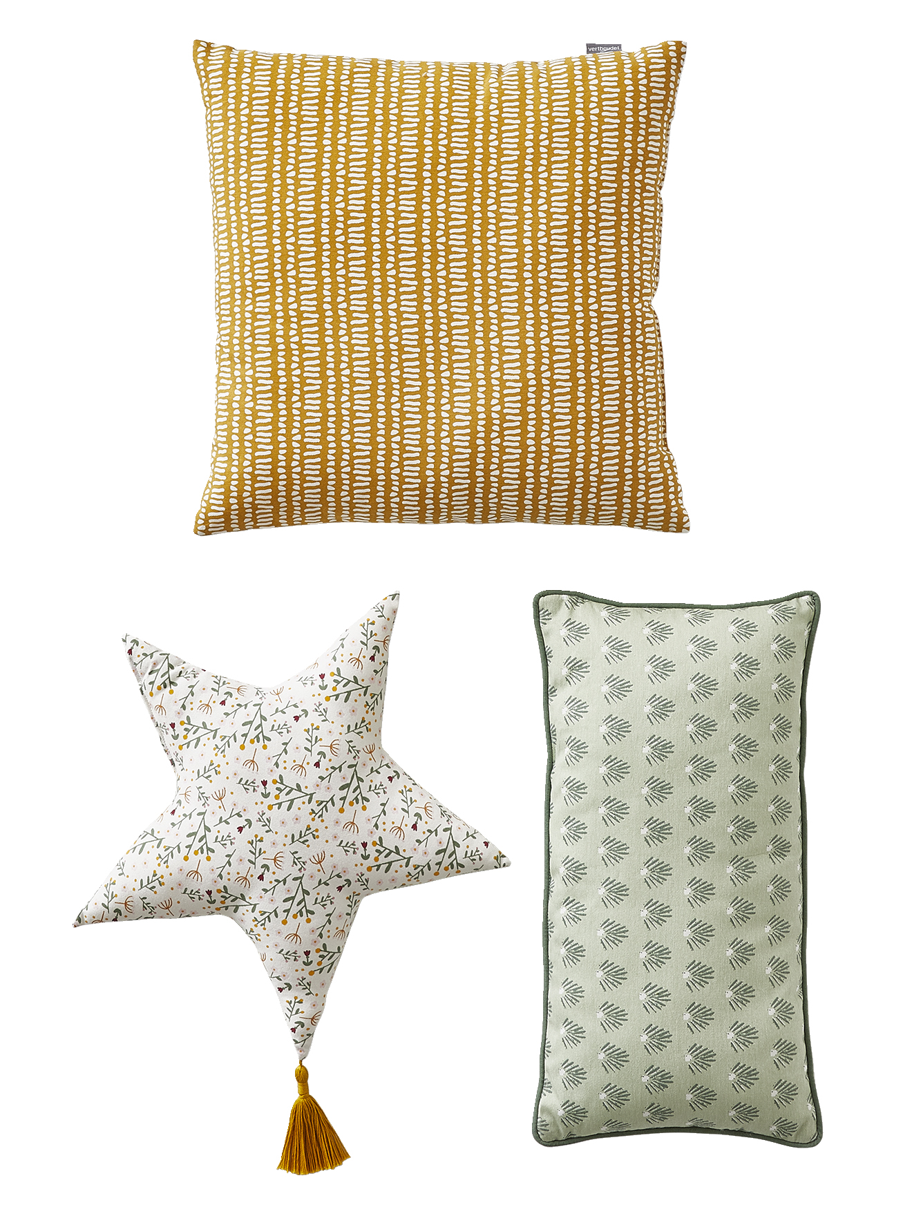 Lot de 3 coussins, VERTBAUDET
