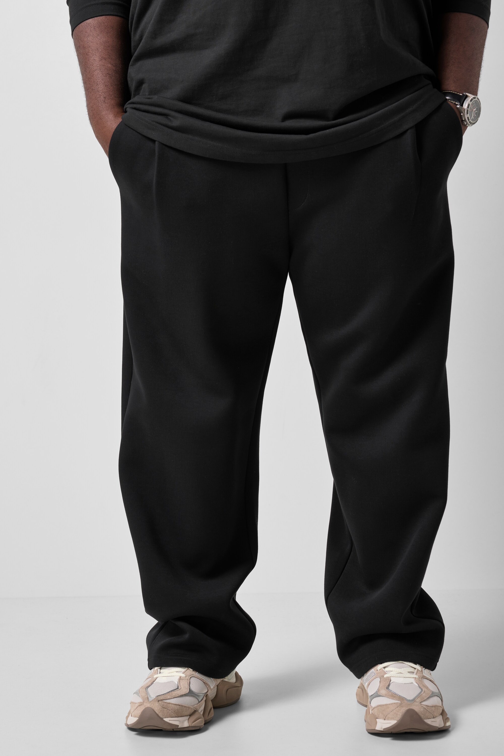Pantalon en molleton, coupe ample, STHUGE