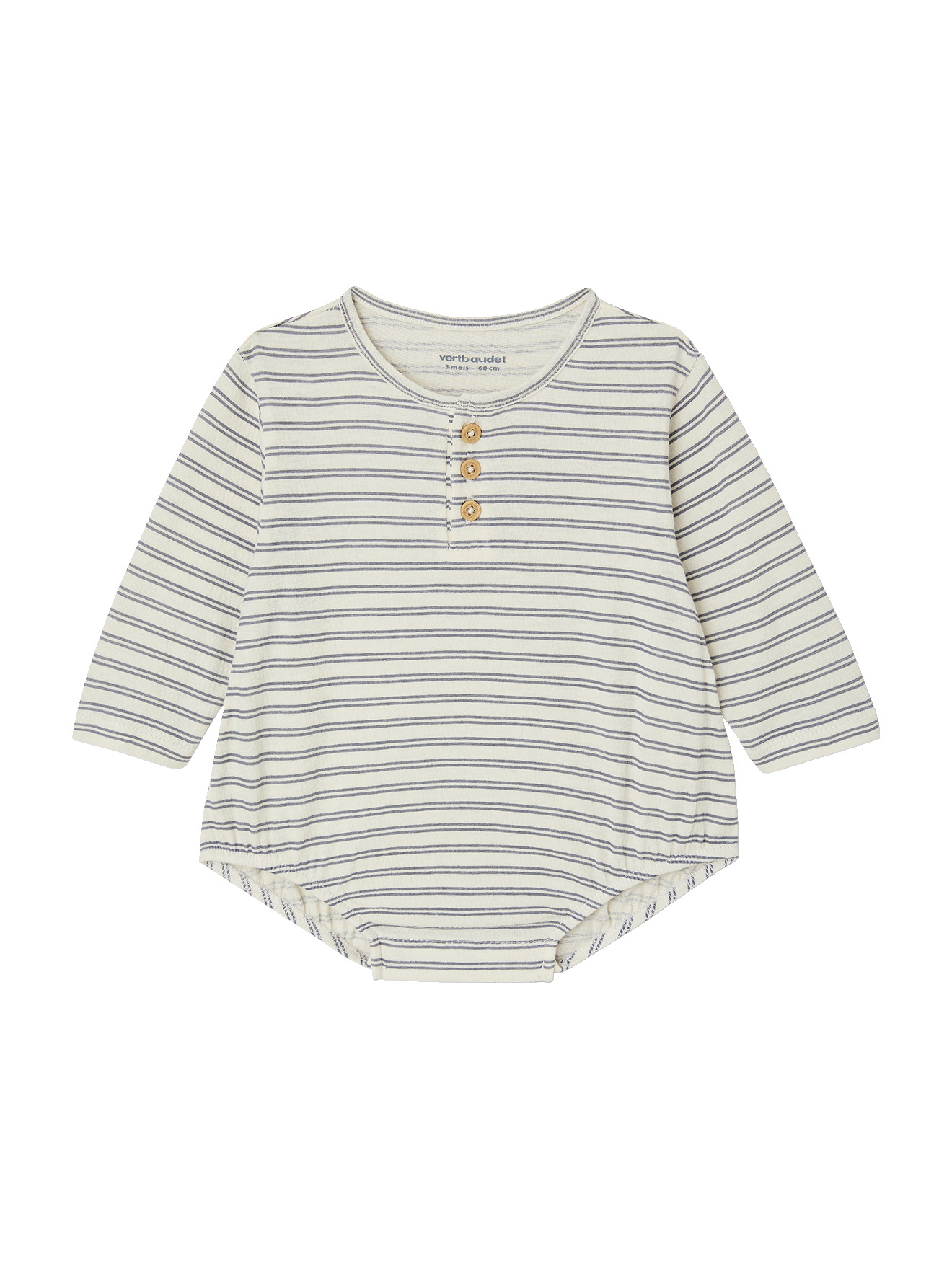 Body bébé rayé, VERTBAUDET