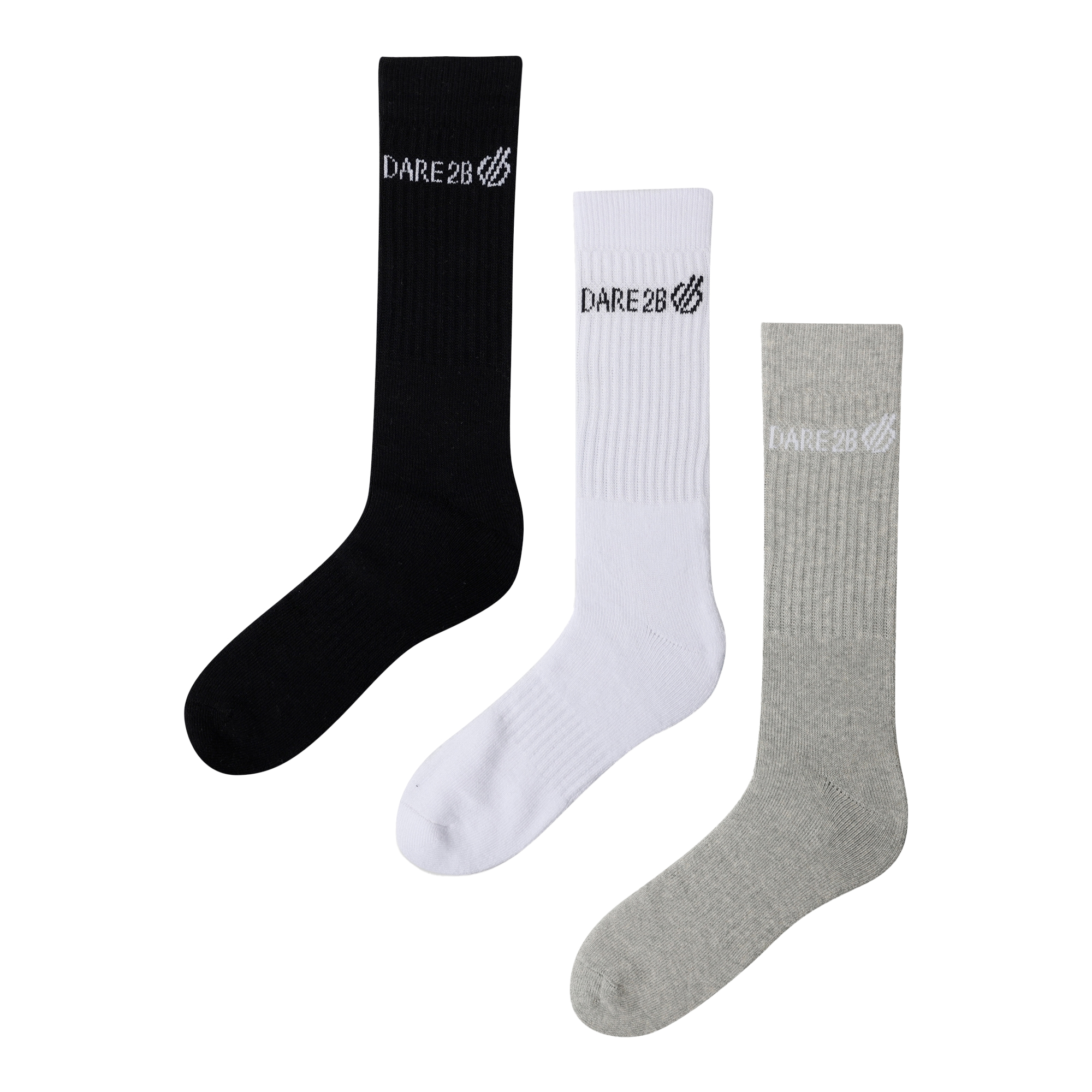 Lot de 3 paires de chaussettes avec logo contrasté, DARE 2B