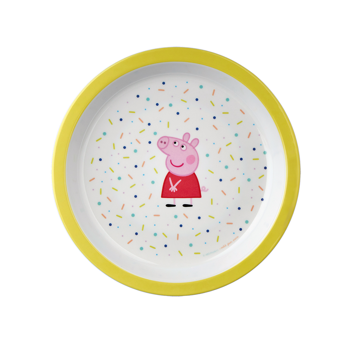 Assiette bébé PEPPA PIG, PETIT JOUR
