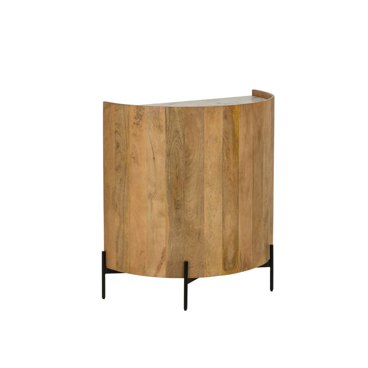 Meuble bar en bois de manguier et marbre ADLER, MADE IN MEUBLES