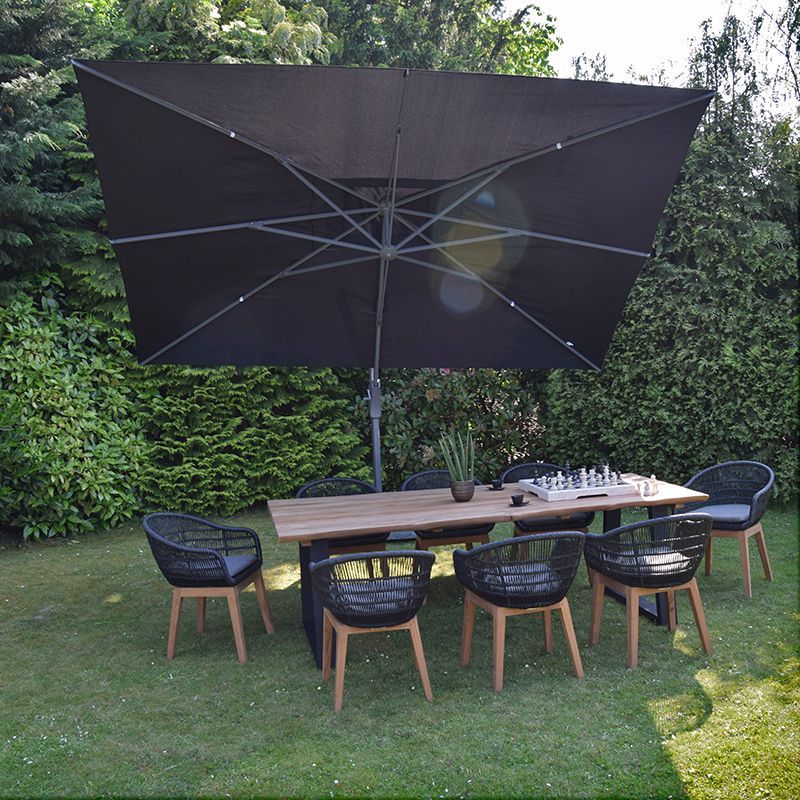 Parasol déporté 4x3 m Taupe Neptunia