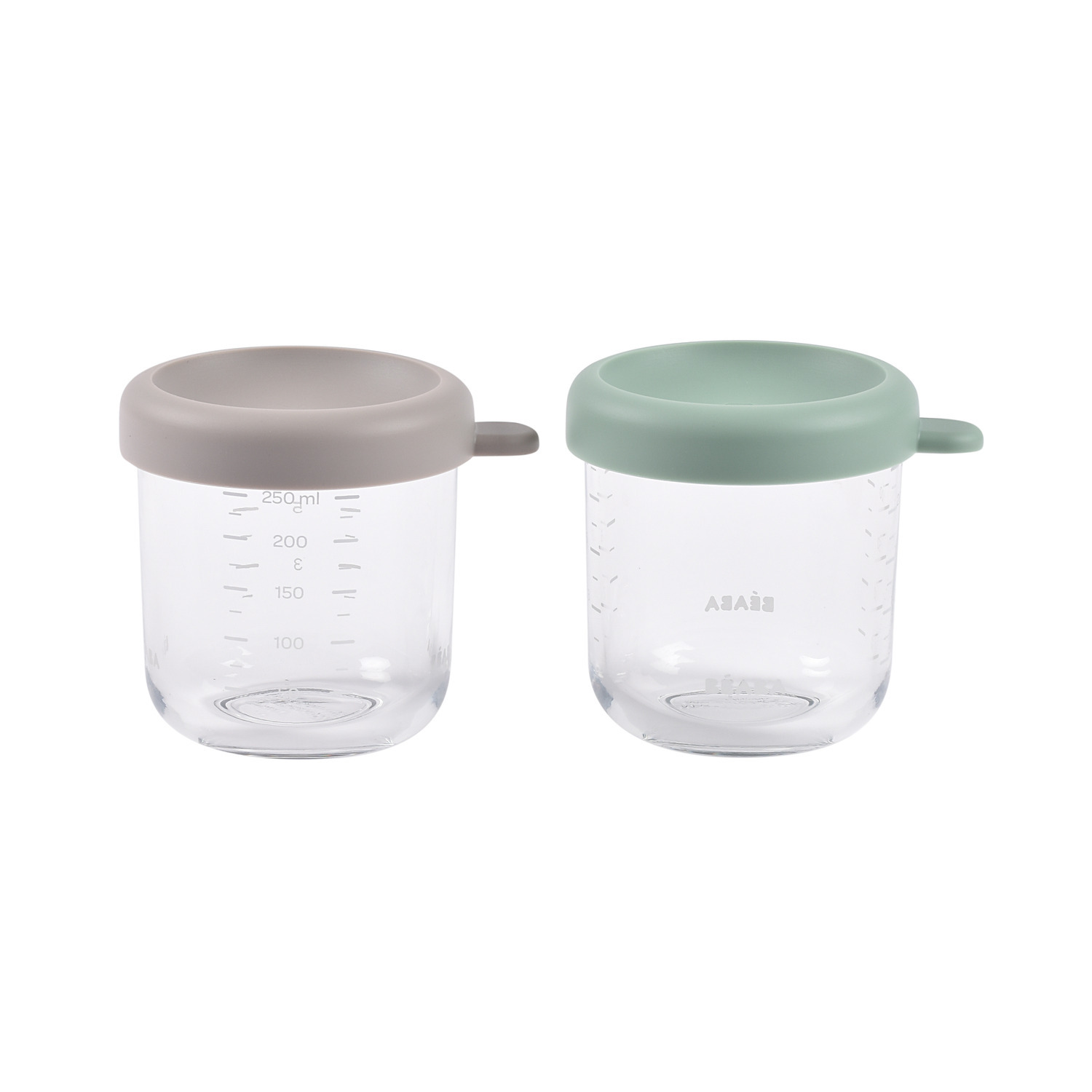 Lot de 2 portions repas en verre 250 ml, BEABA