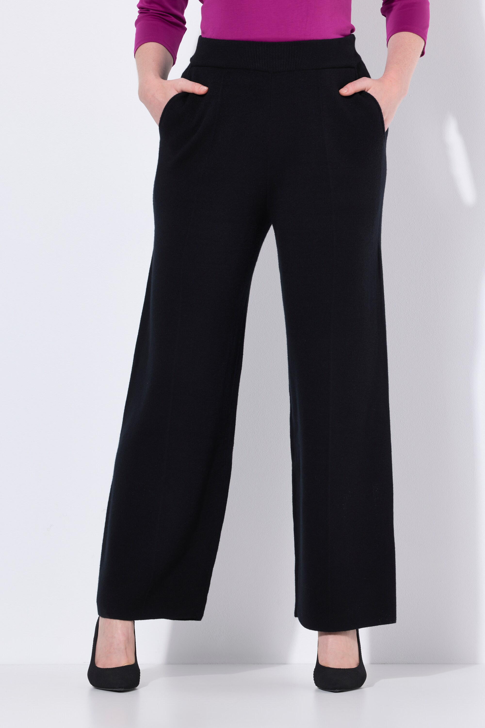 Pantalon en maille, taille élastique, ULLA POPKEN