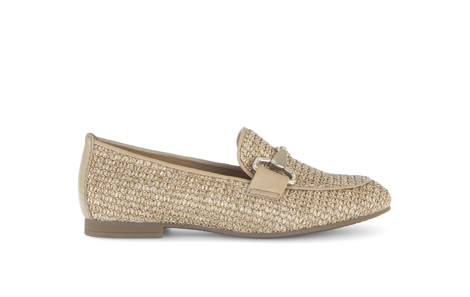Mocassins en cuir à talon décroché, GABOR