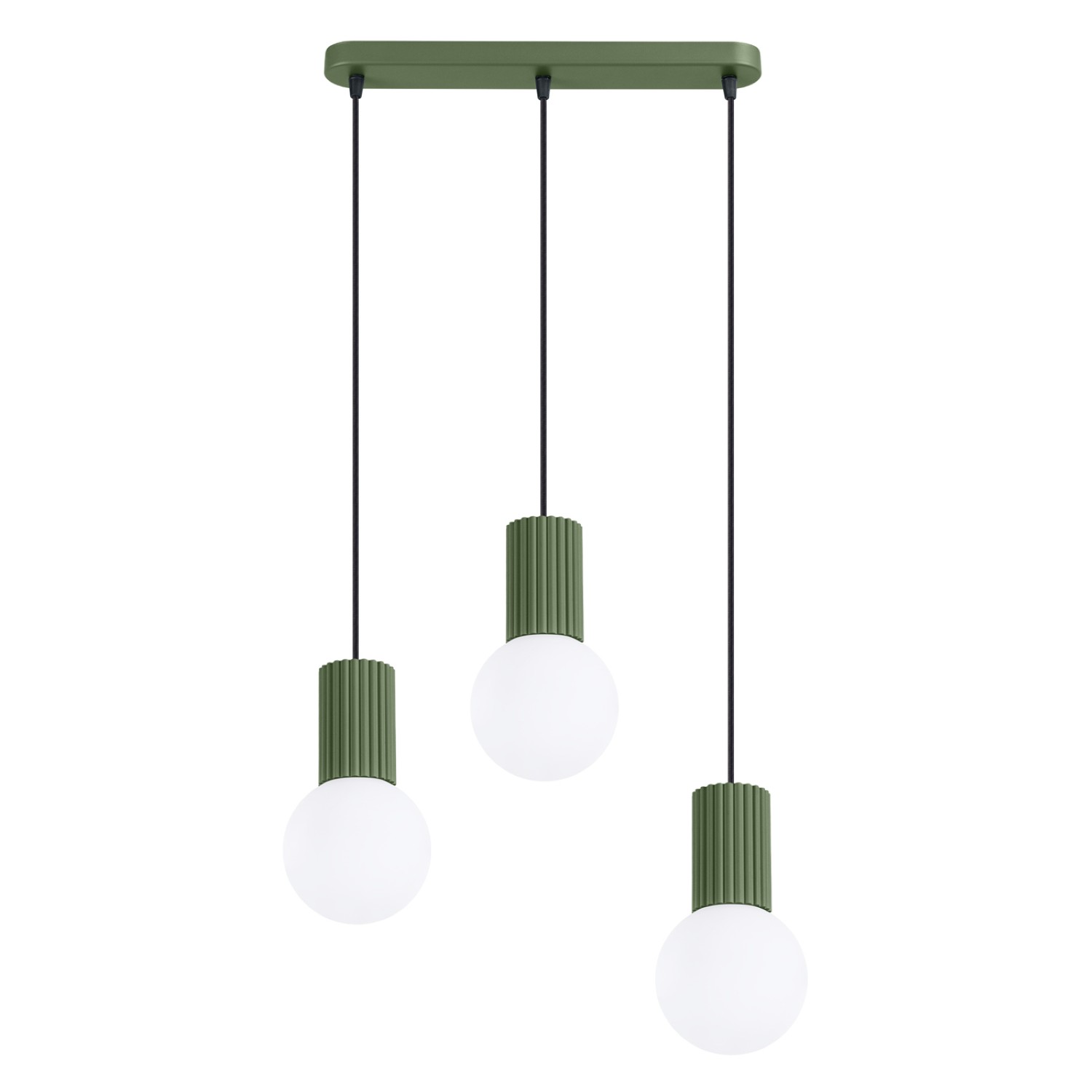 Suspension Aluminium Vert Olive G9 3 Halo, EDEN