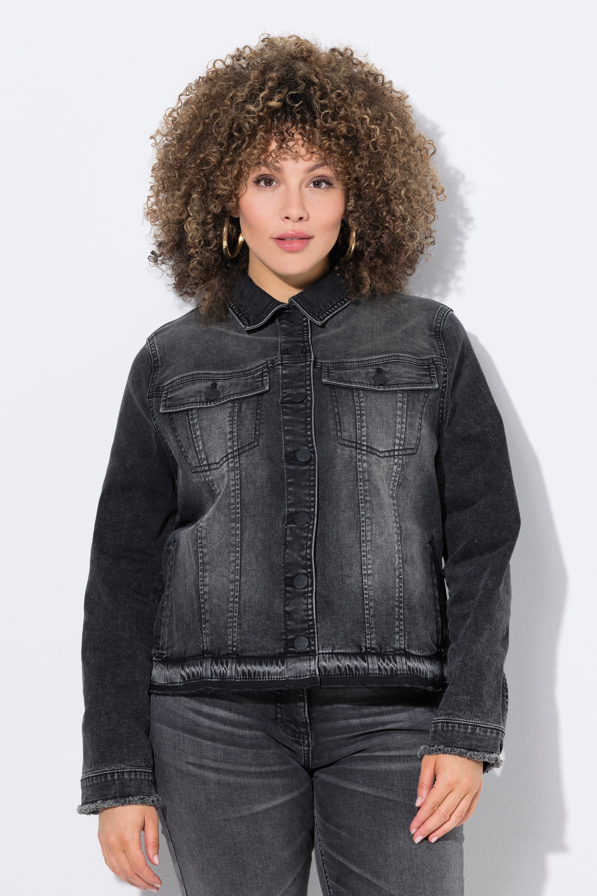 Veste en jean à franges, ULLA POPKEN