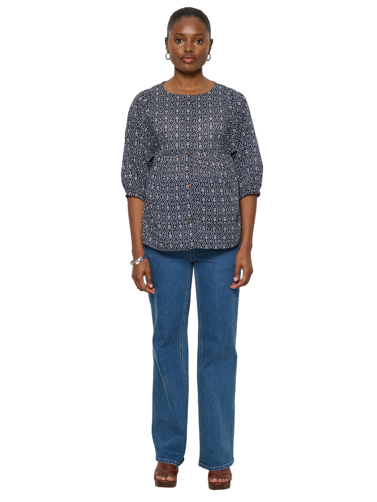 Blouse d'allaitement manches ballons, VERTBAUDET